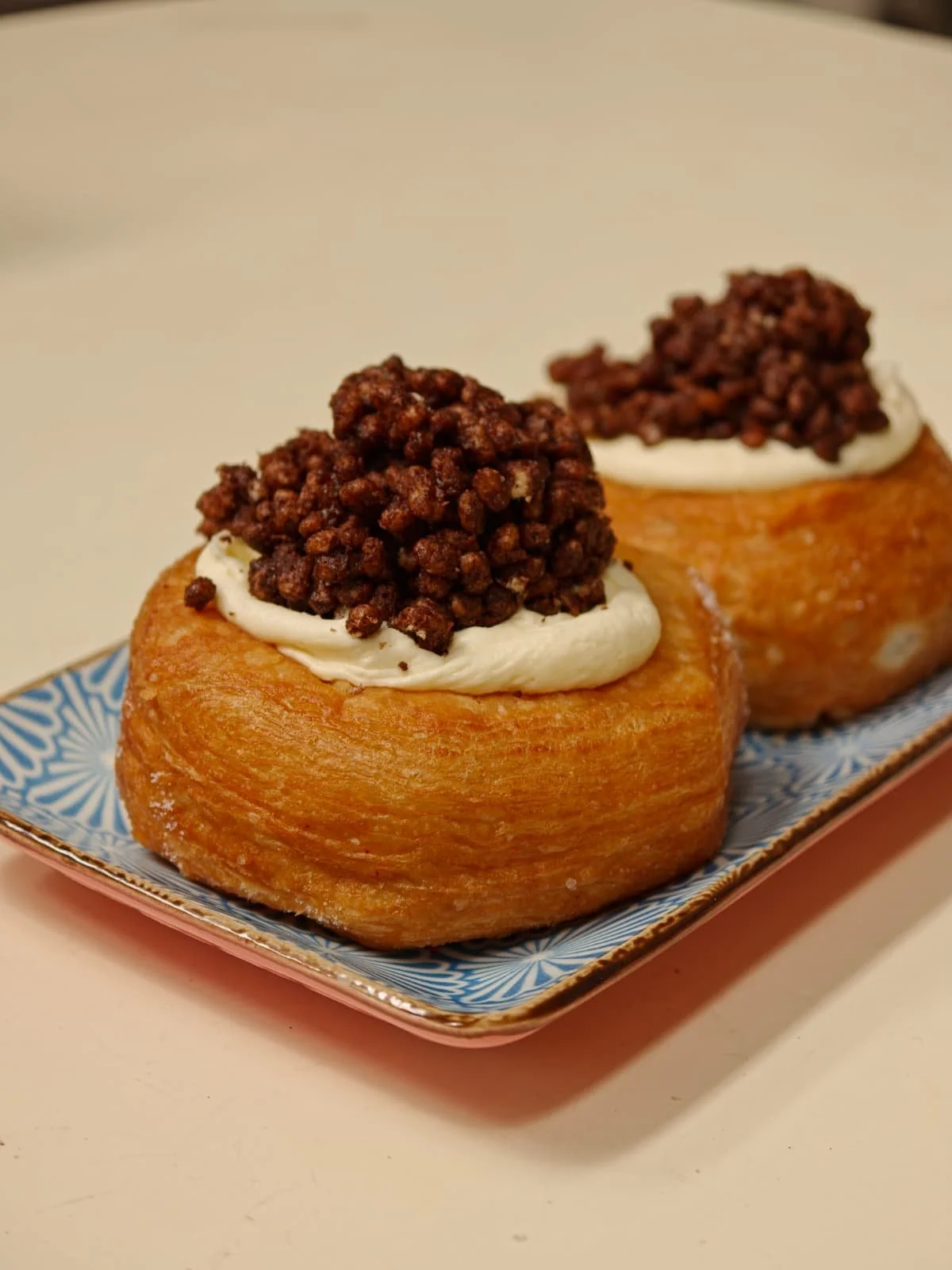 Chocolate and Marshmallow Rice Krispie Kronut - Vegan