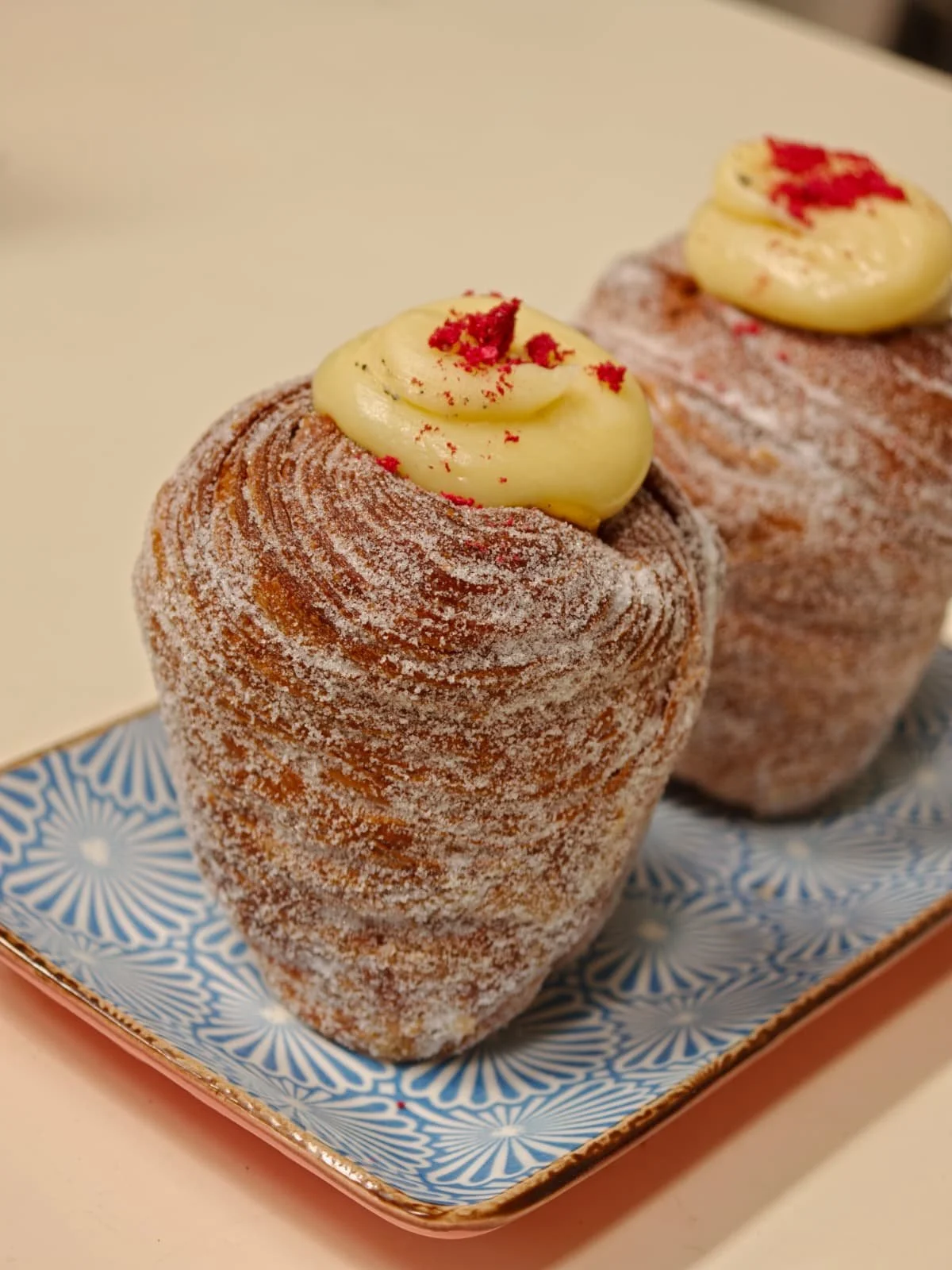 White Chocolate and Passionfruit Cruffin