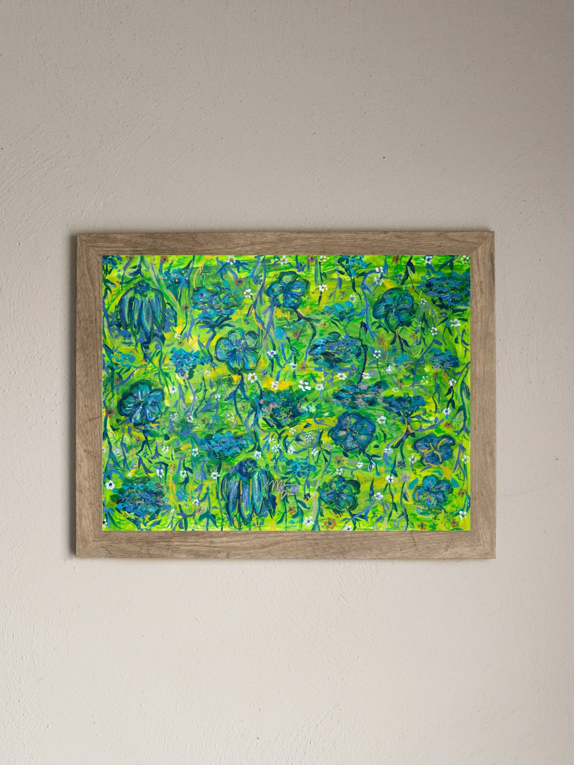 abstract florals art print #1