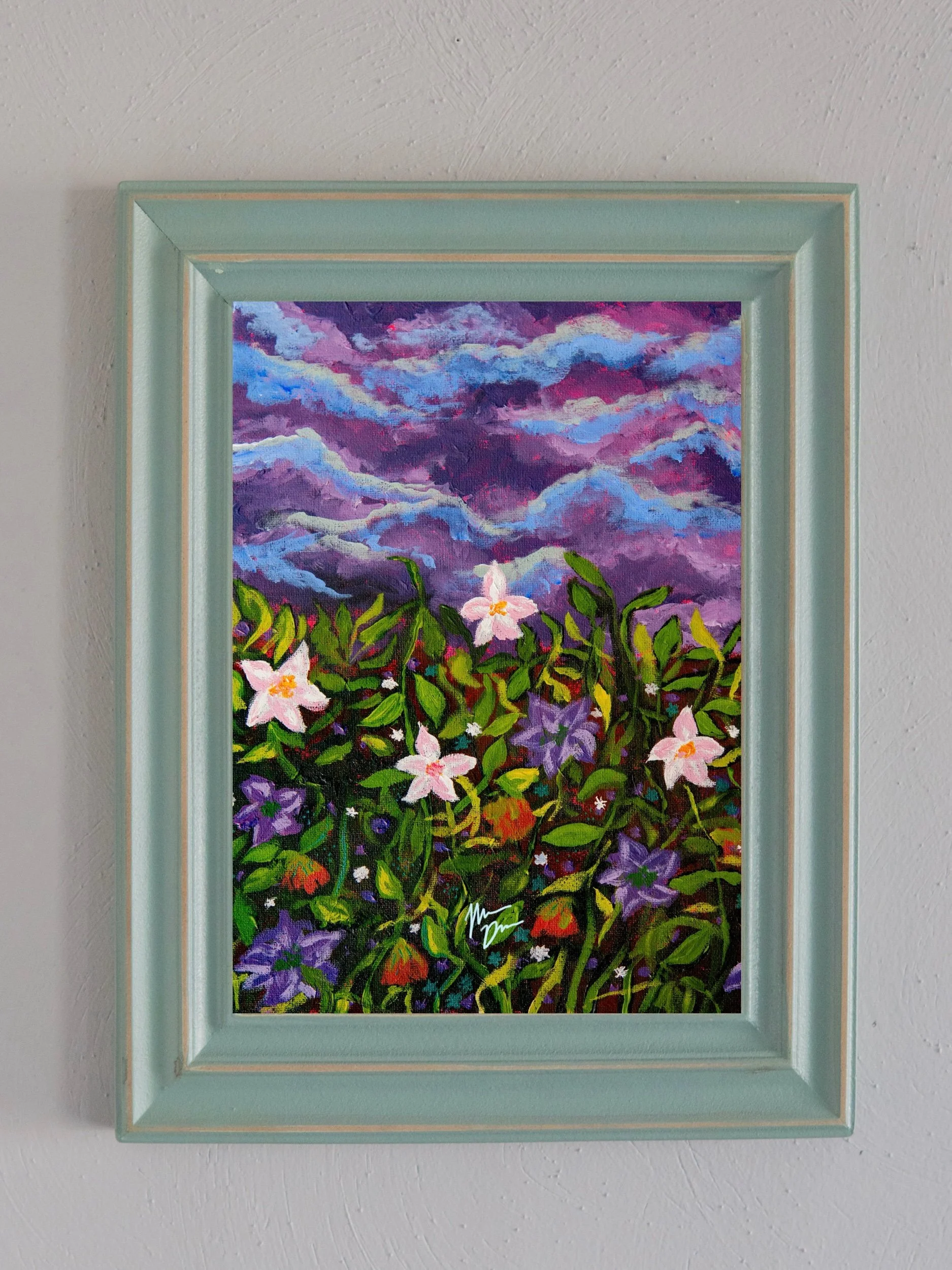 purple skies art print #1