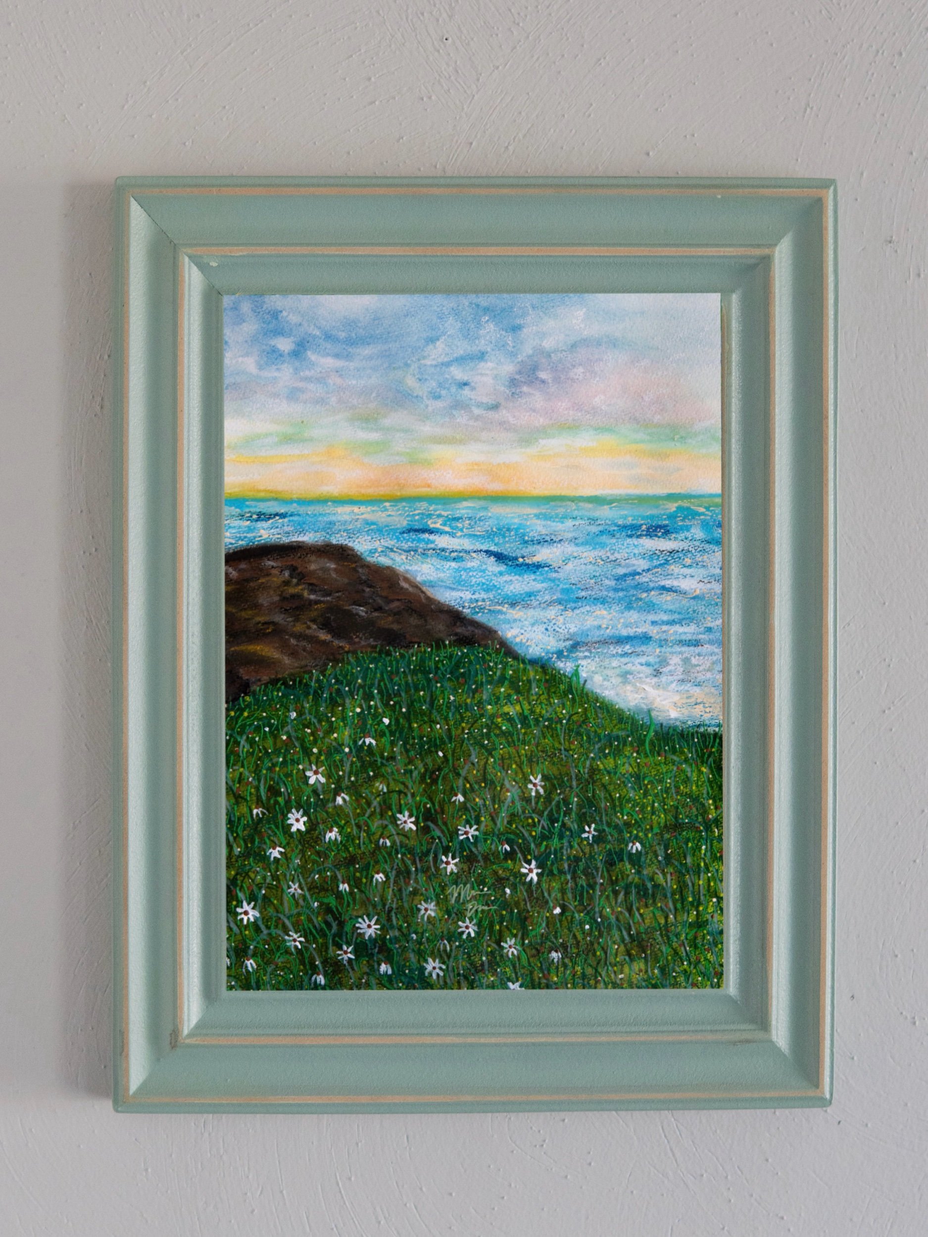 watercolor seaside art print