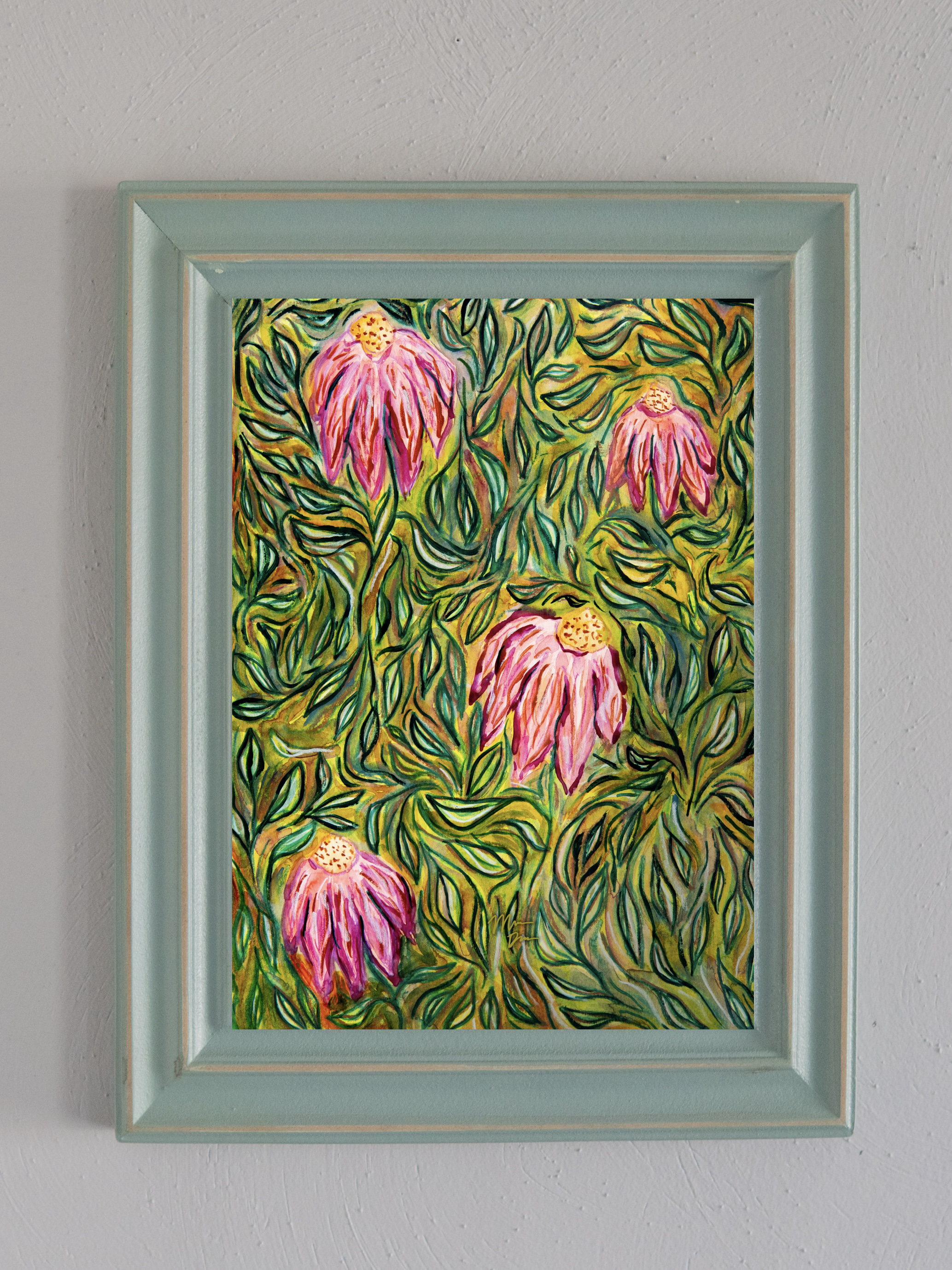 abstract florals art print #4