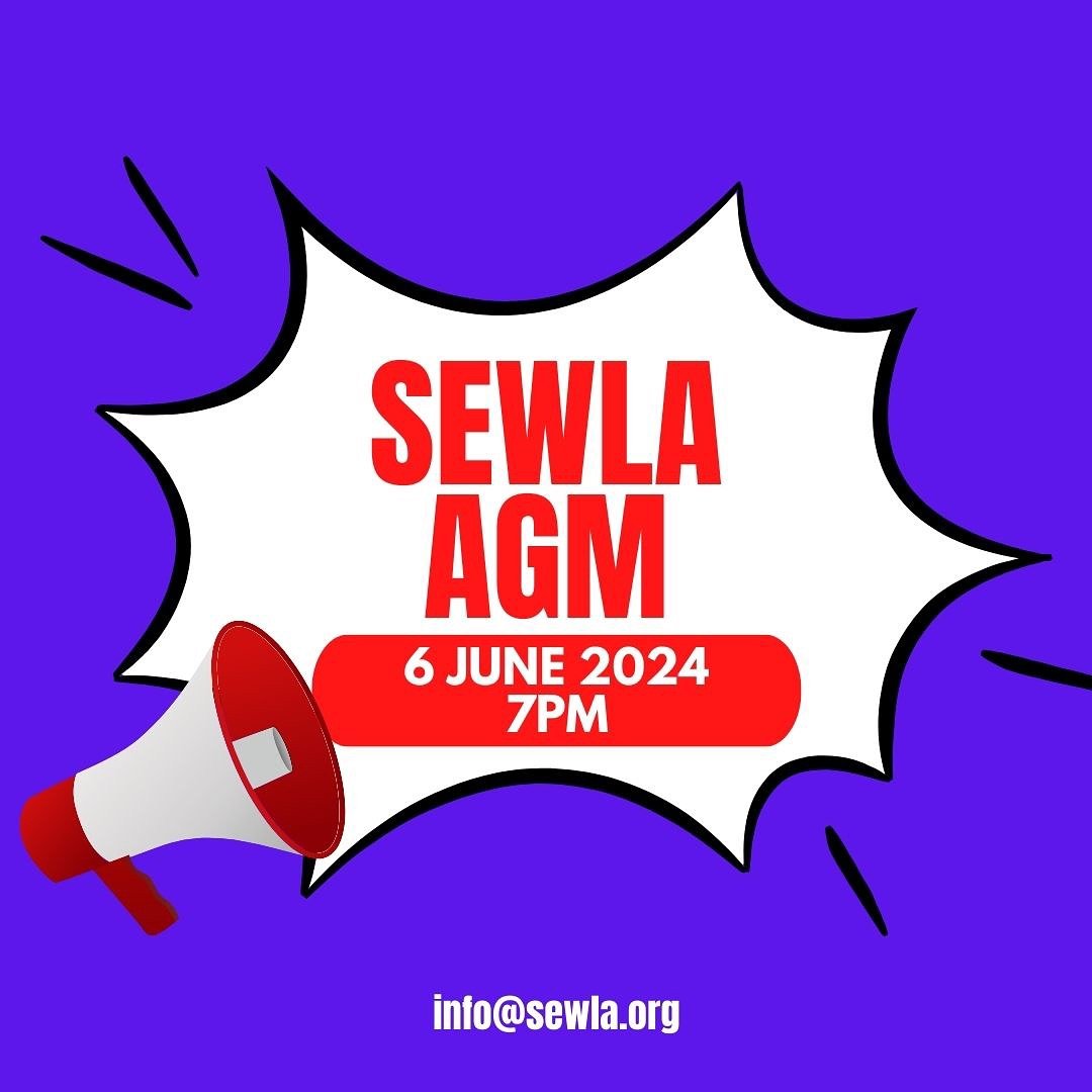 🚨 Attention SEWLA Clubs! 🚨

📧 Please check your email inboxes for AGM updates. 

Please send agenda items in by 15 May 5pm
A few things that will require a vote from your club:
1. Raising min age for senior league to year 11
2. Permission to be so