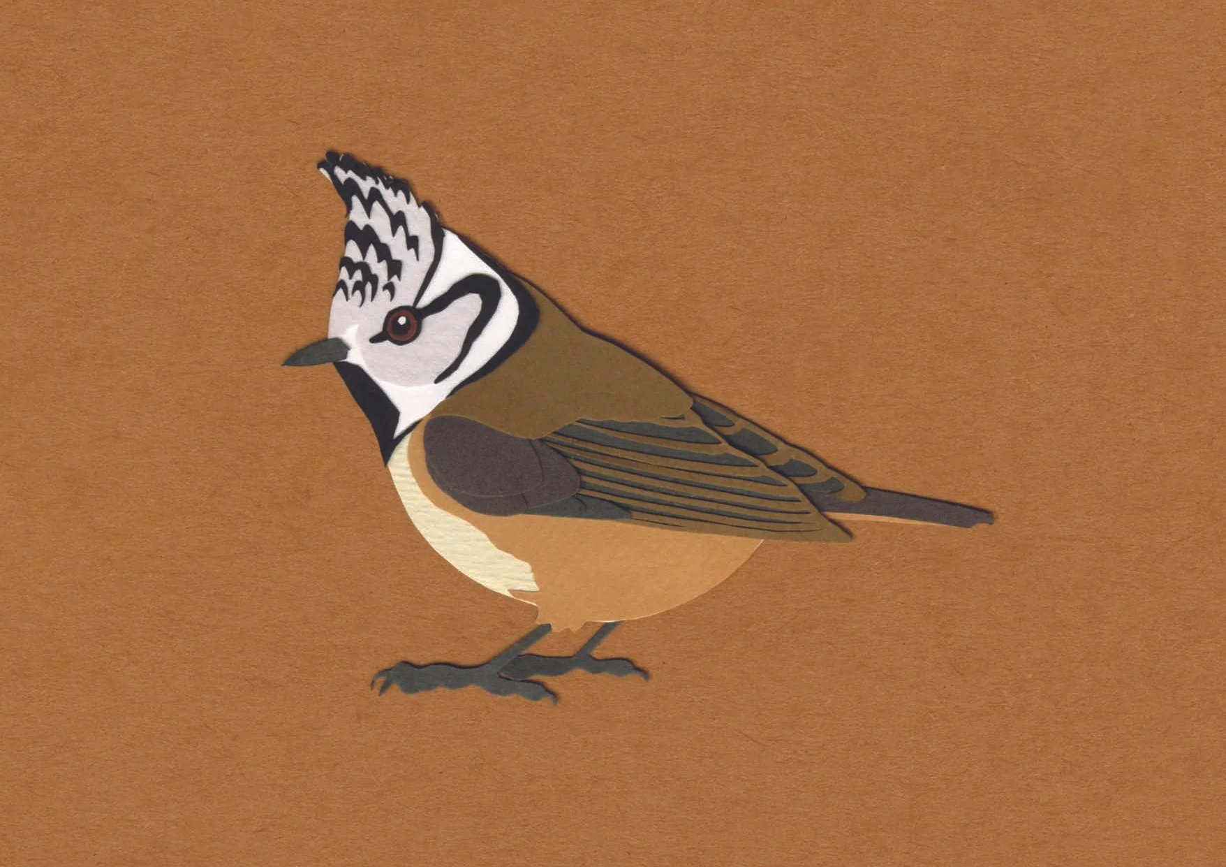 Carte mésange huppée – 4.50 CHF