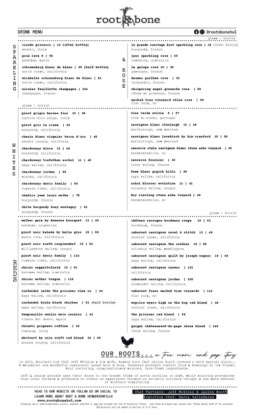 Menu | Discover Delicious Dining – Reserve Today — Root & Bone ...