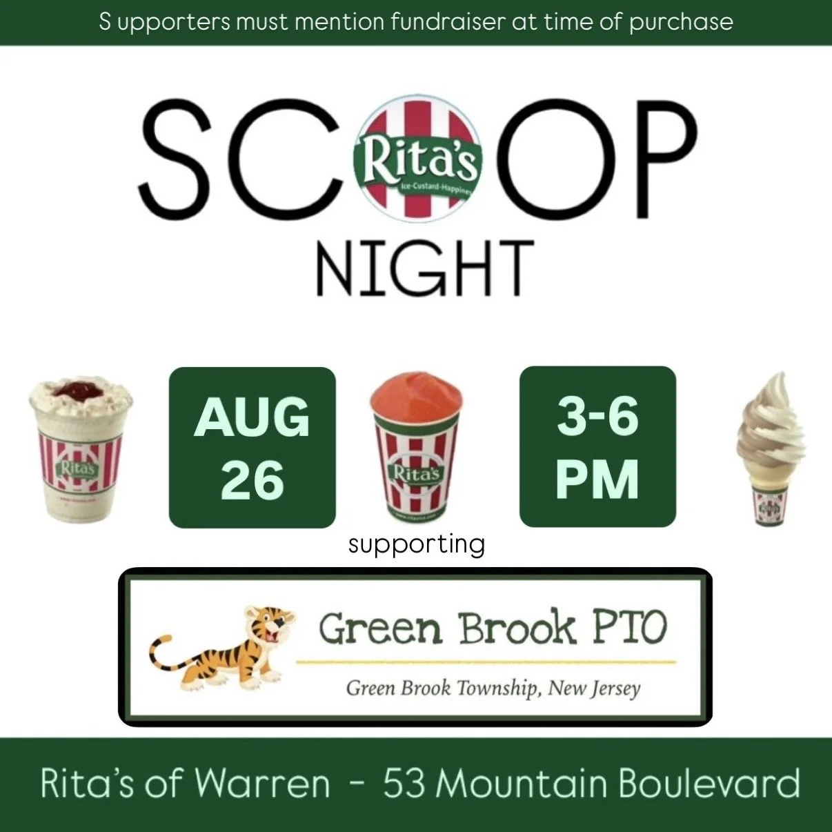 Rita's Scoop Night