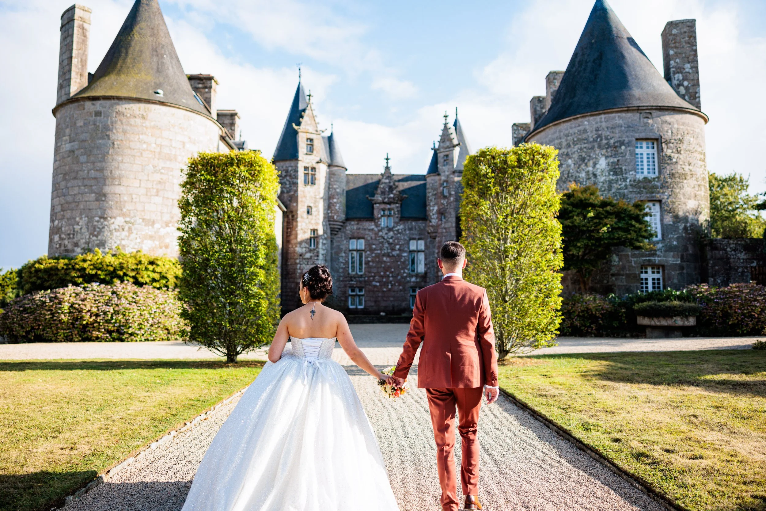 Photographe mariage au château de Kergrist