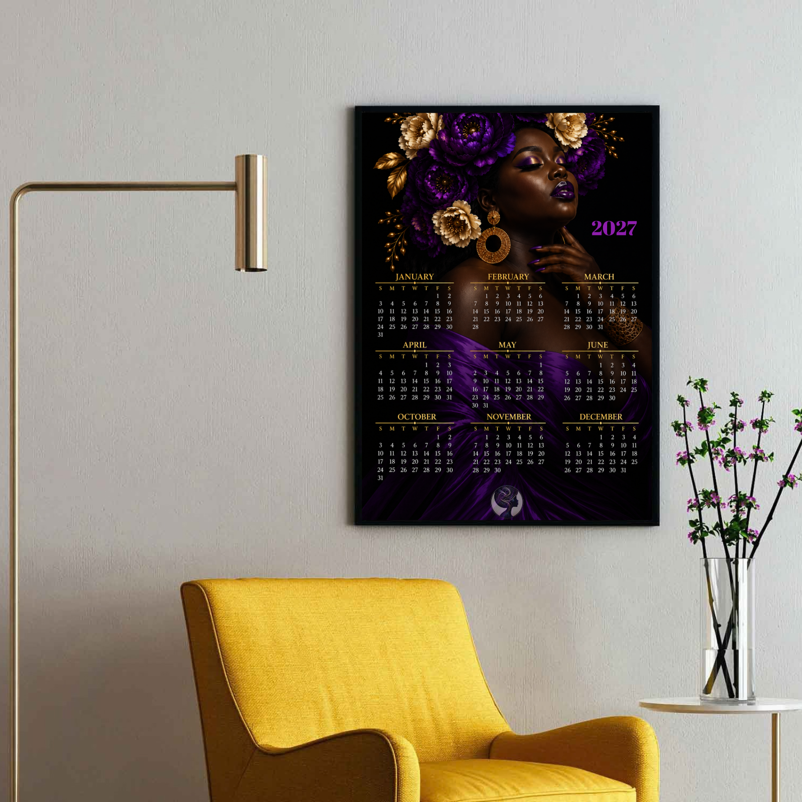 2027 Ethereal Creations Annual Art Calendar - Floral Reverie