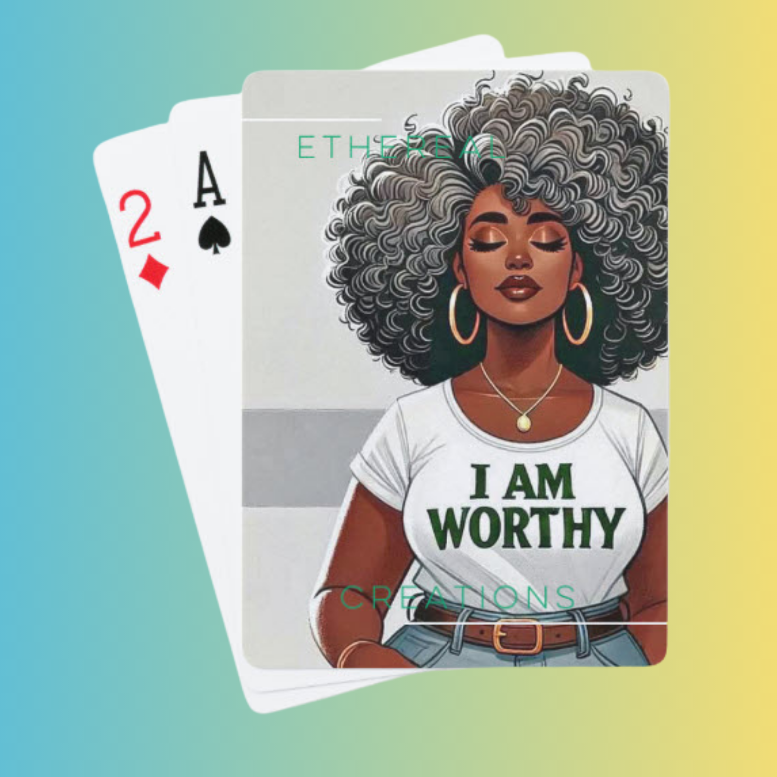 I Am Worthy Playing Cards