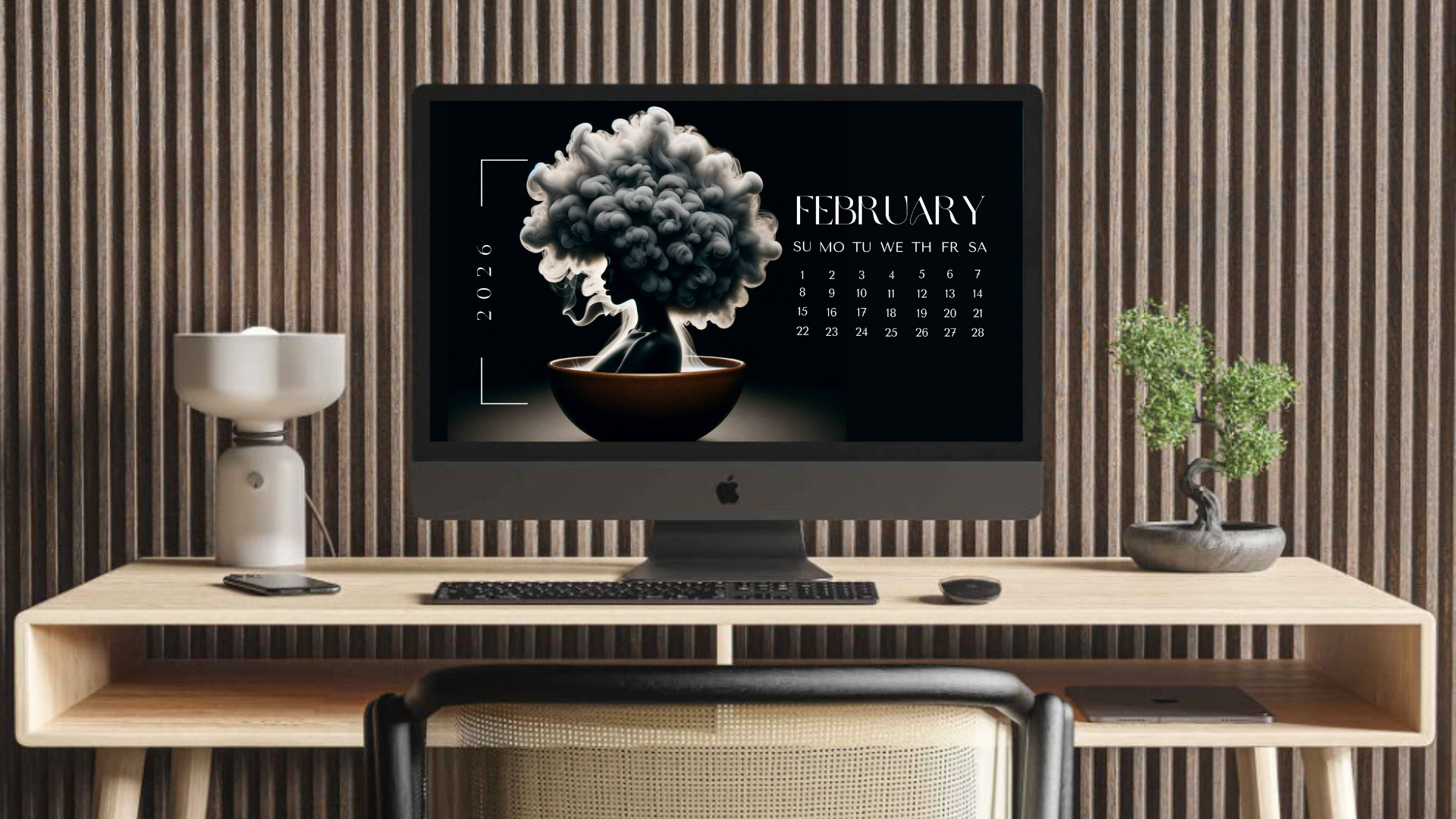 Digital Download - February 2026 Monthly Calendar