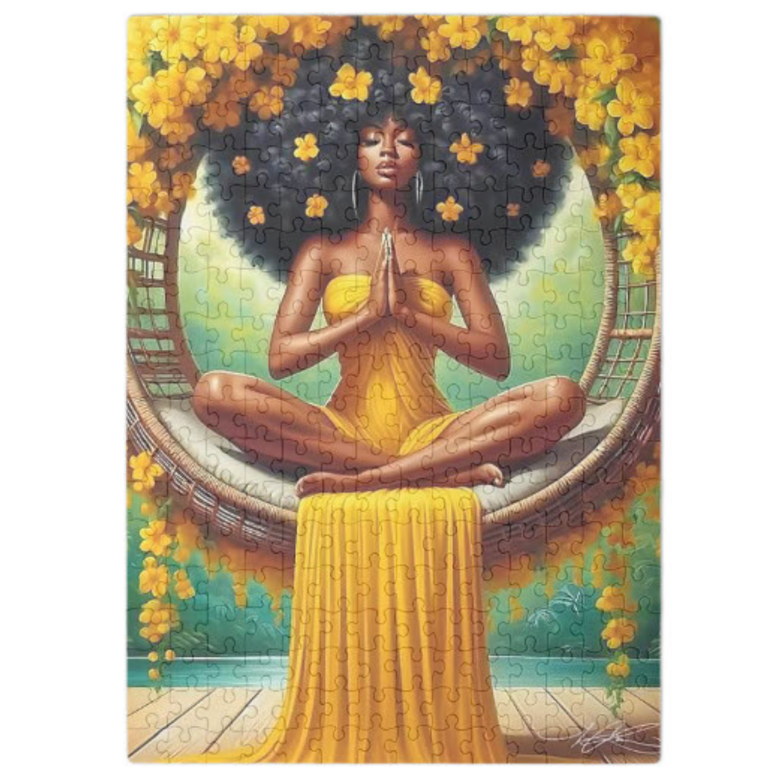 Tranquility in Bloom Puzzle (10" x 14")