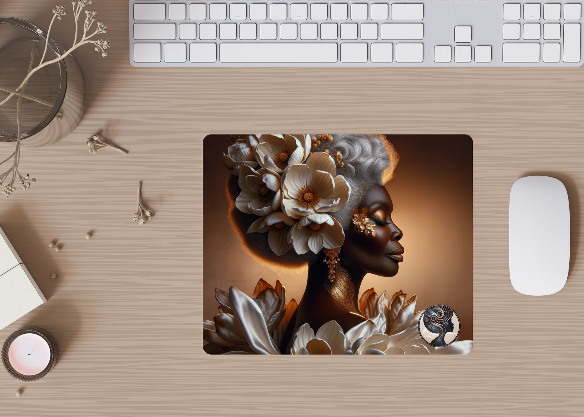Regal Blossoms Mousepad