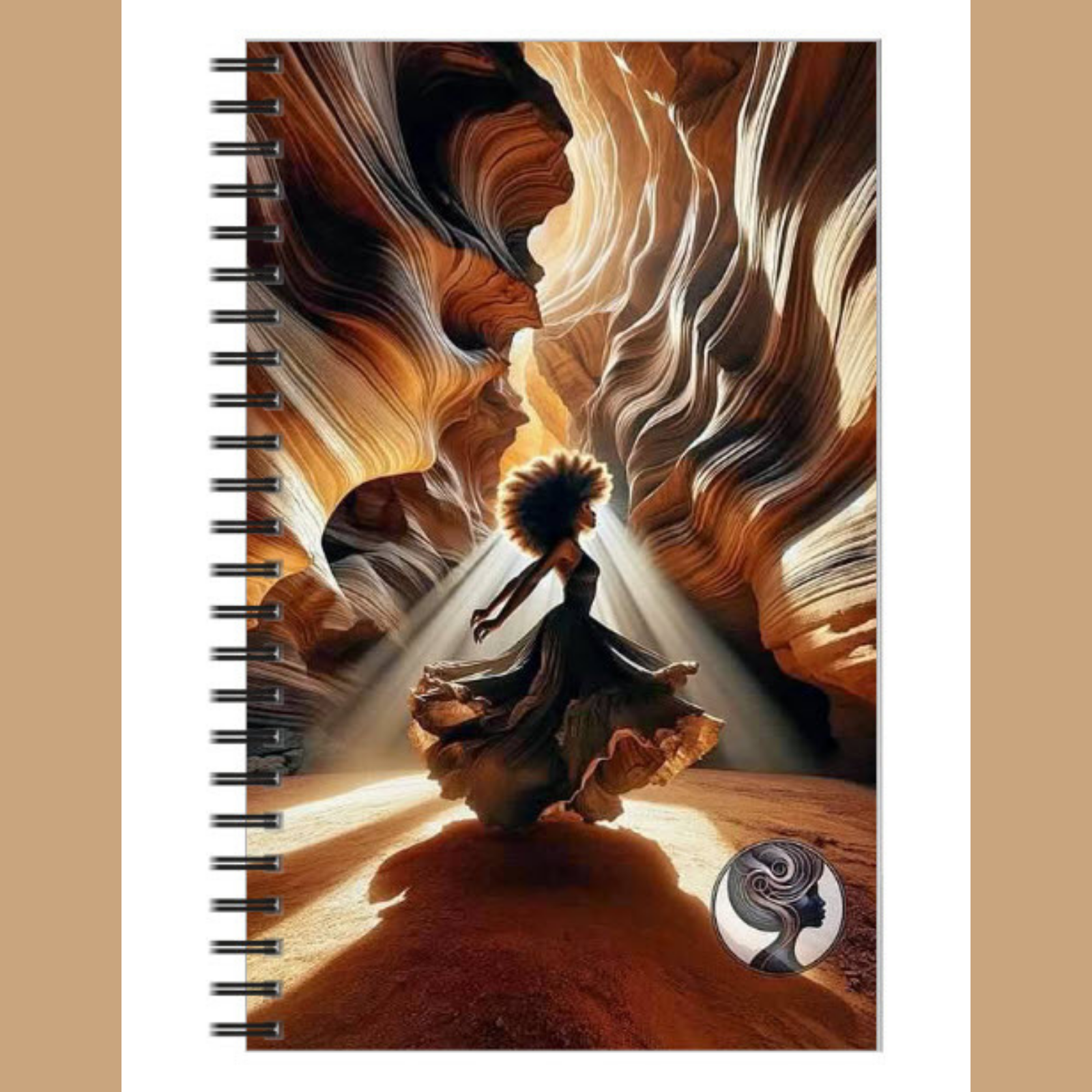 Art-Covered Coil Notebook (Daughter of the Canyon) | 5" x 8"