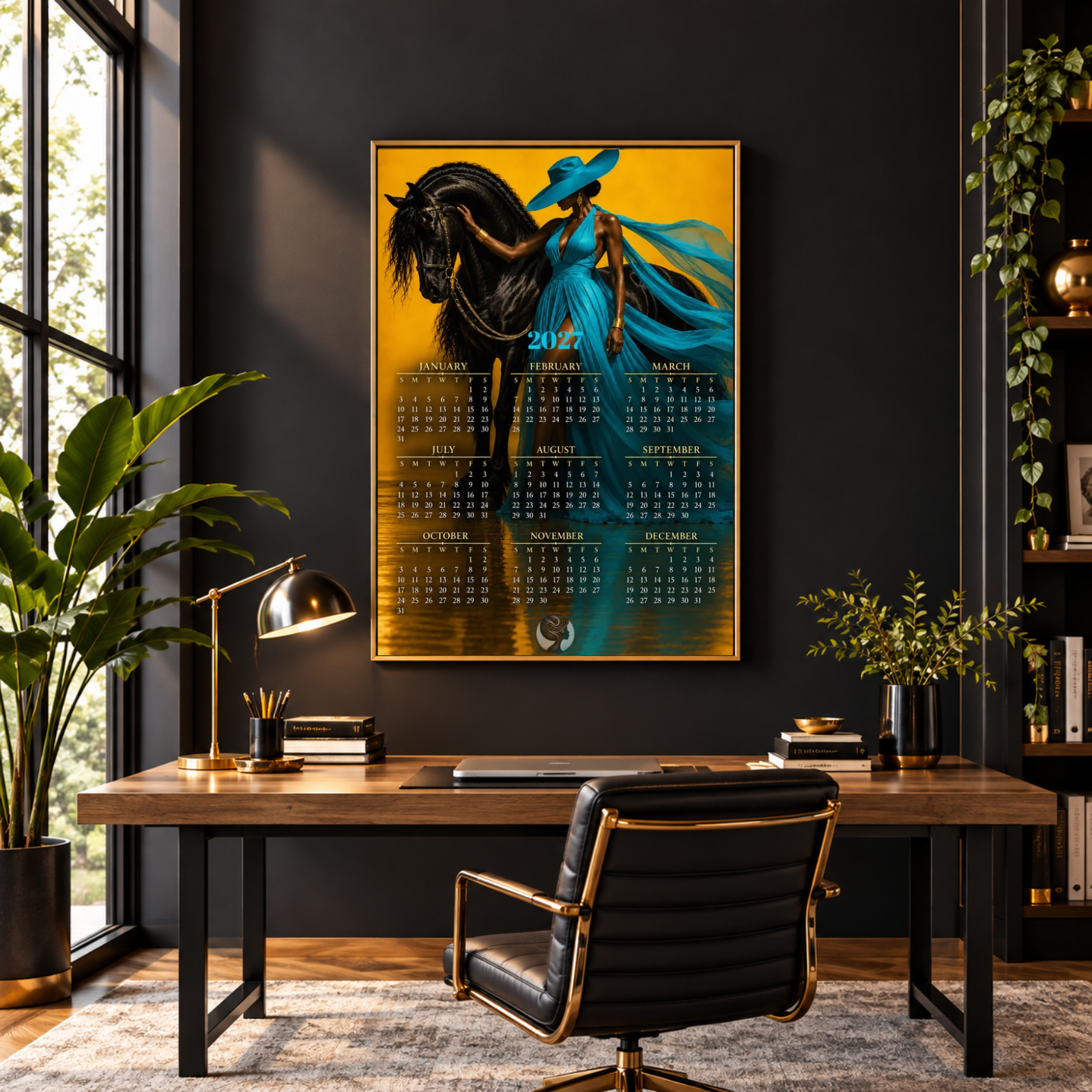 2027 Ethereal Creations Annual Art Calendar - Noir Equestrian
