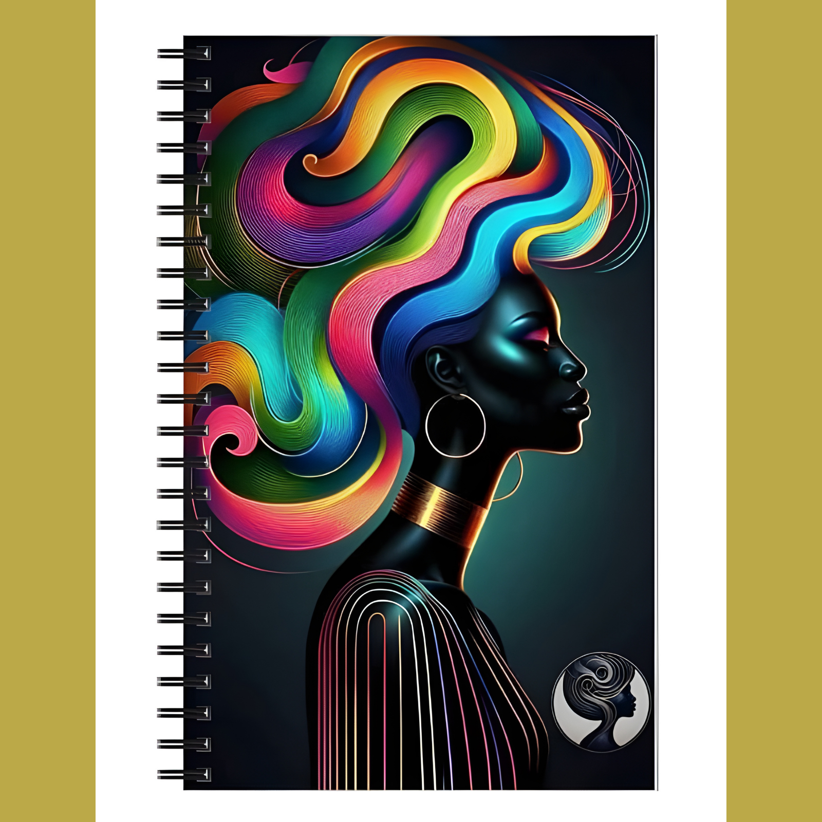 Art-Covered Coil Notebook (Vivid Elegance) | 5" x 8"