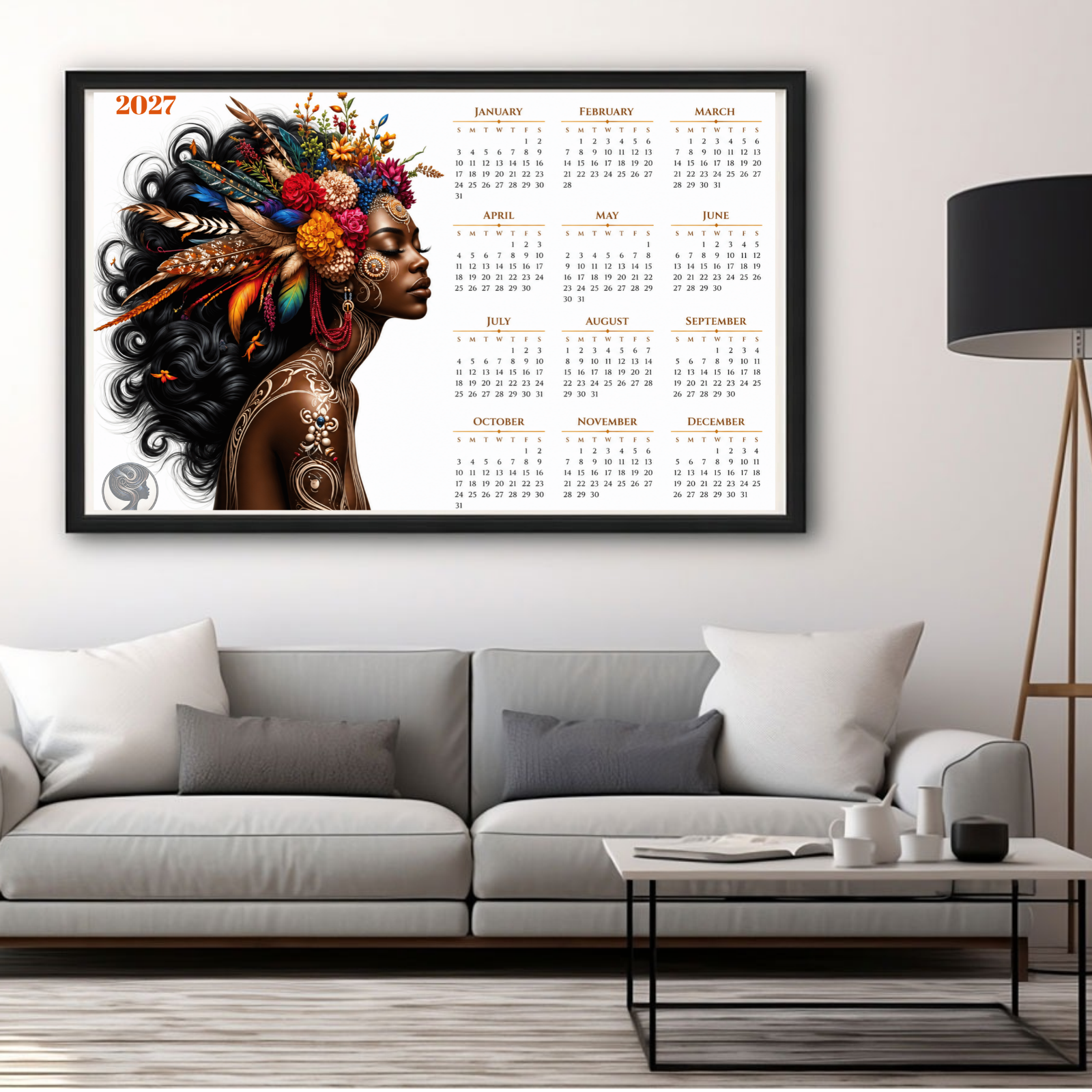 2027 Ethereal Creations Annual Art Calendar - Blooming Brilliance