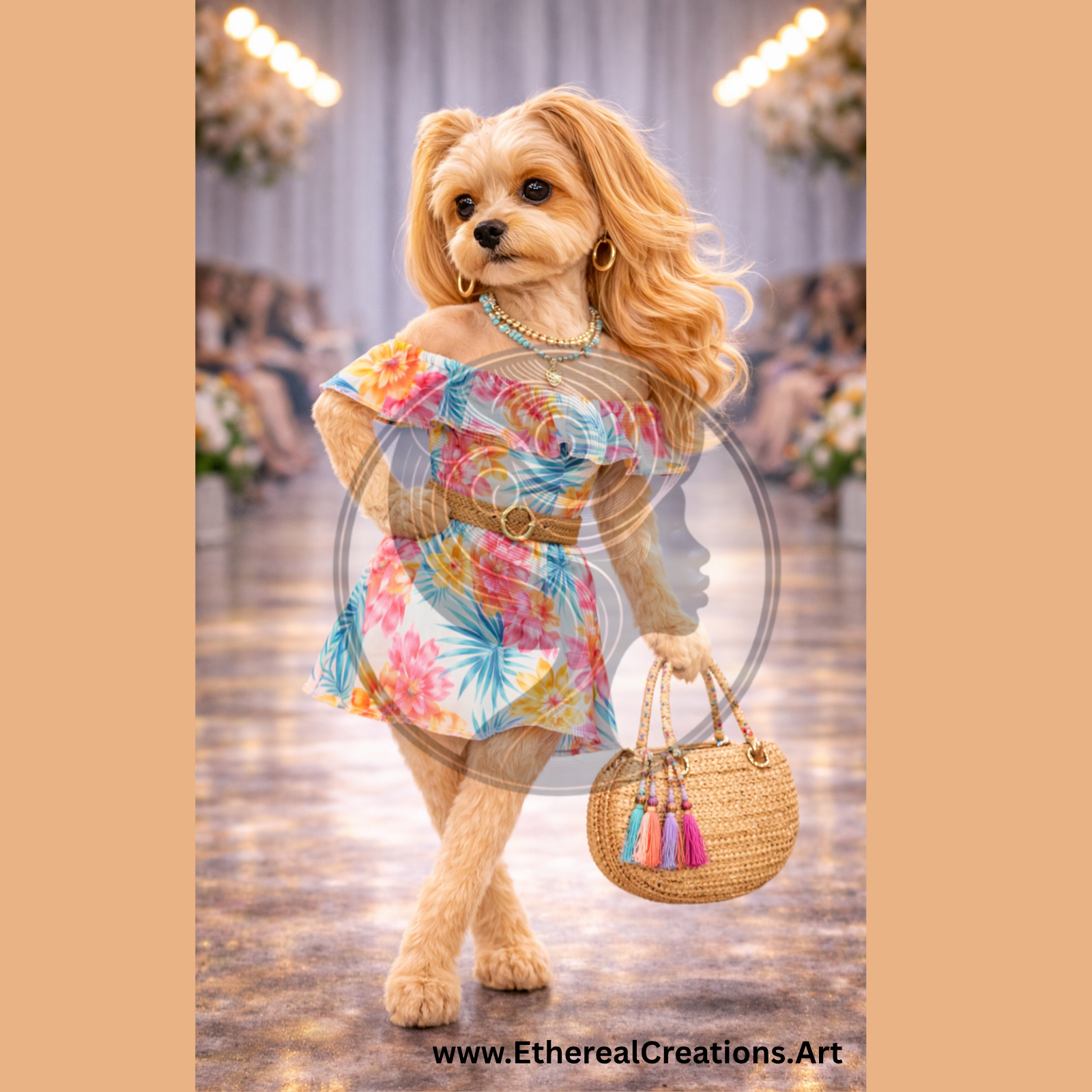 Custom Pet Portrait 8.5x11 Photo Print