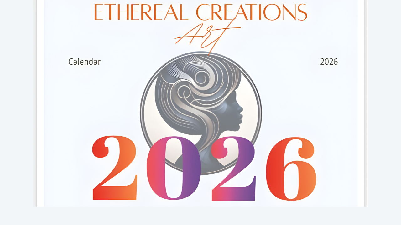 2026 Ethereal Creations Bound Art Calendar