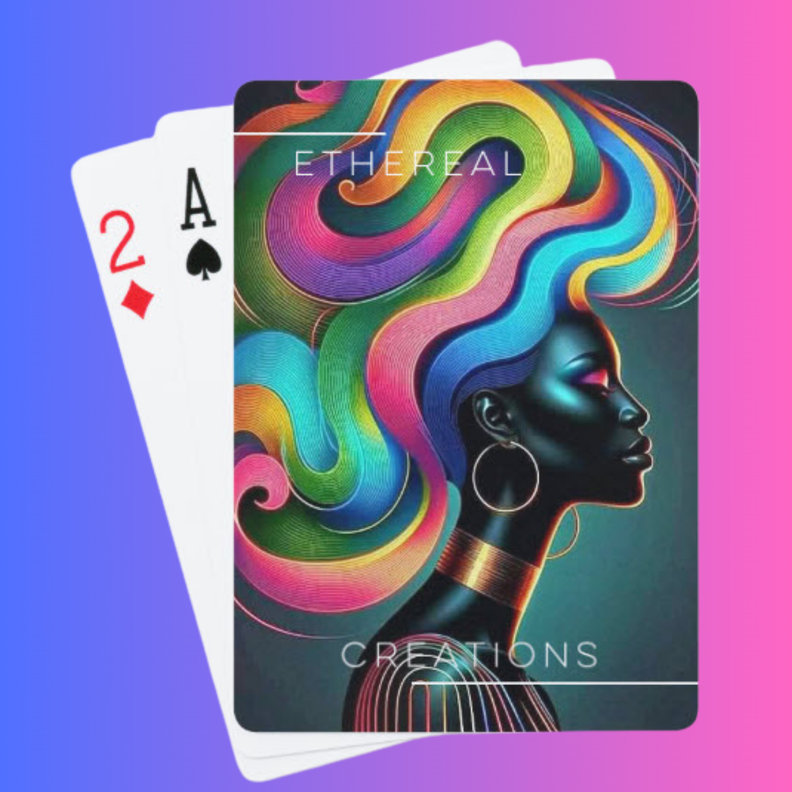 Vivid Elegance Playing Cards