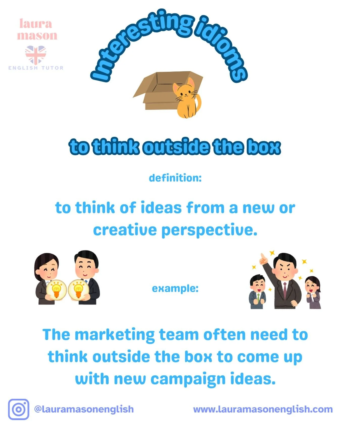 Use idioms in your speaking tests and exams to show off your knowledge and skills 🗣️
.
#ielts #toiec #eiken