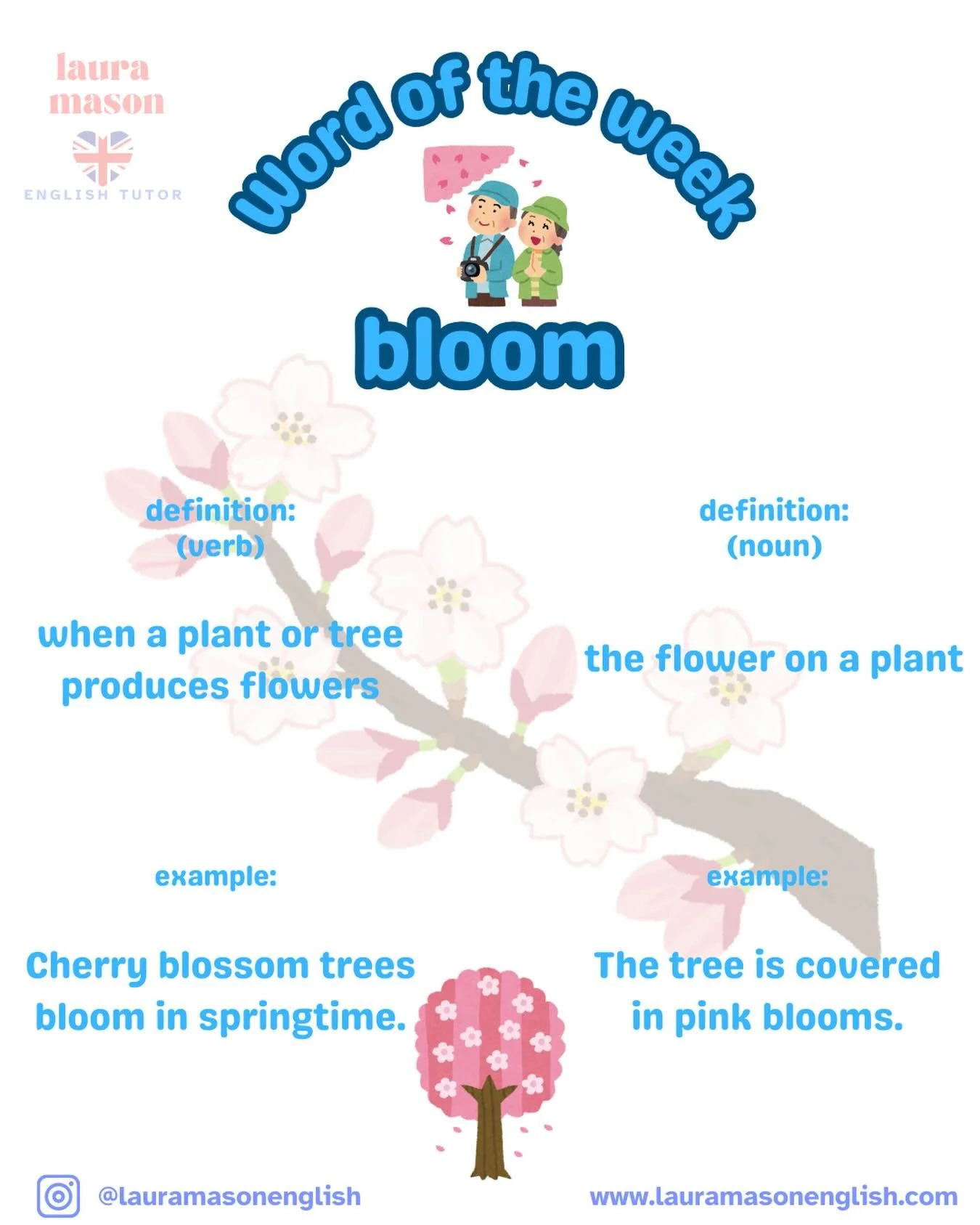 Spring is in the air 🌸
So the word of the week is &lsquo;boom&rsquo; - can be used as a verb or noun #learnenglish