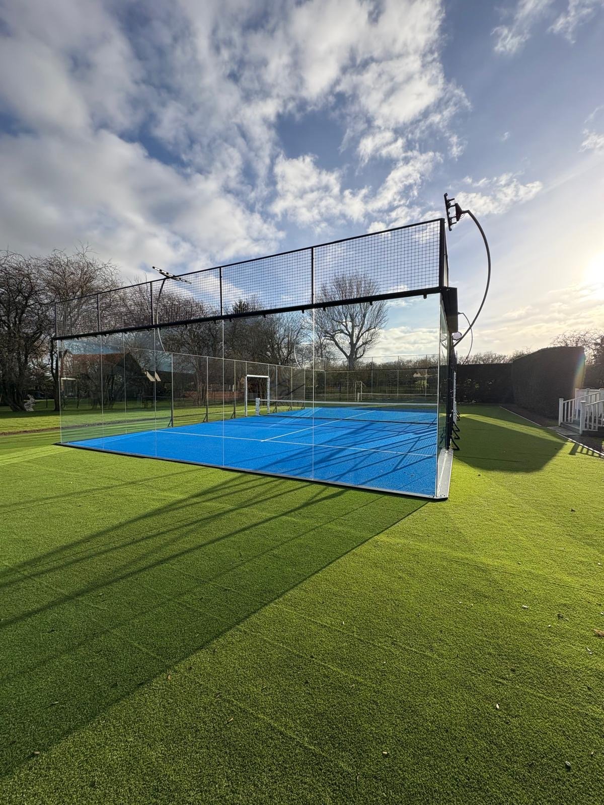 An outdoor private Padel Court UK best padel courts