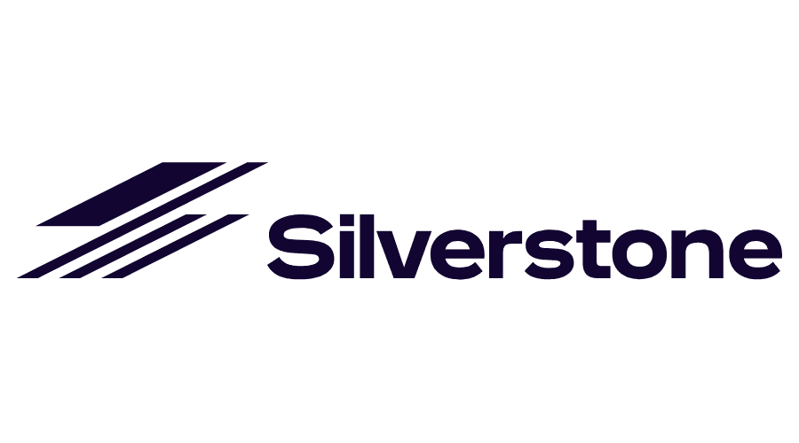 Silverstone logo featuring four lines and the word 'Silverstone' in bold font.