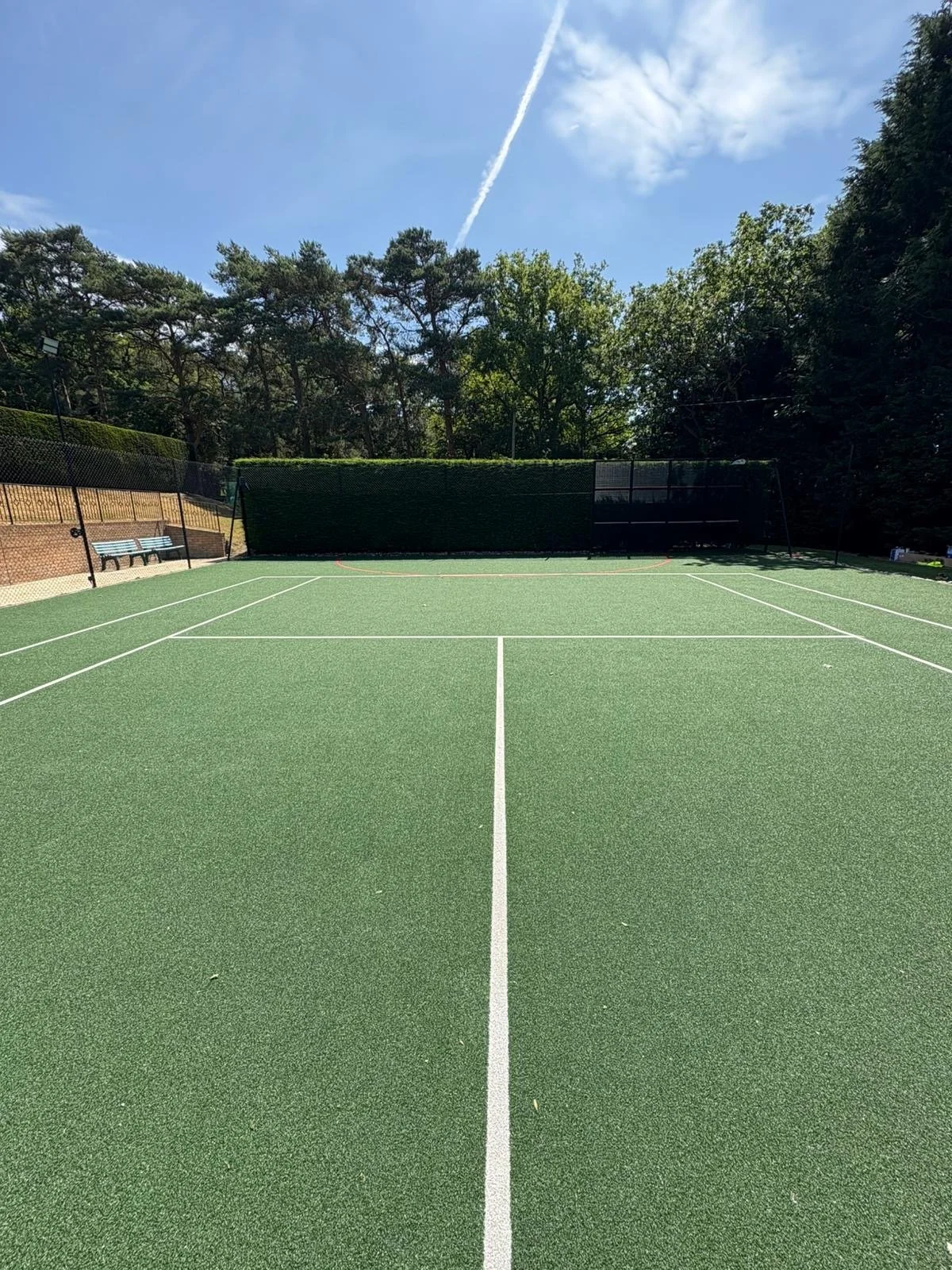 Outdoor Tennis court being assessed for Padel Feasibility