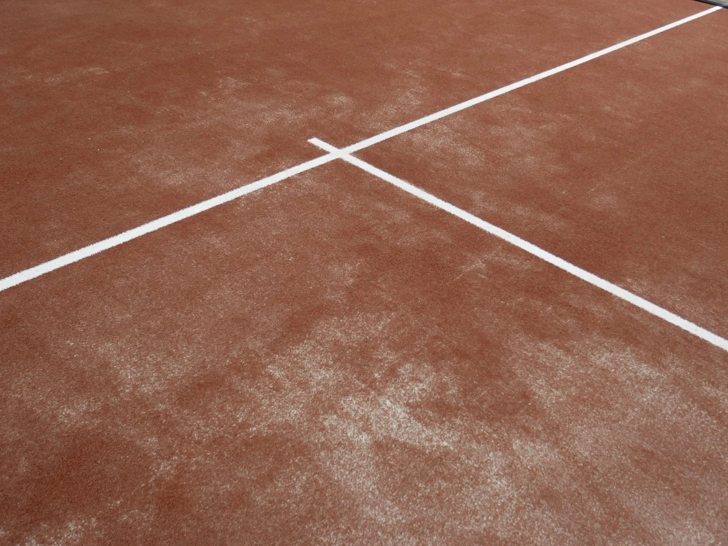 Close-Up of red Terracotta Padel Turf