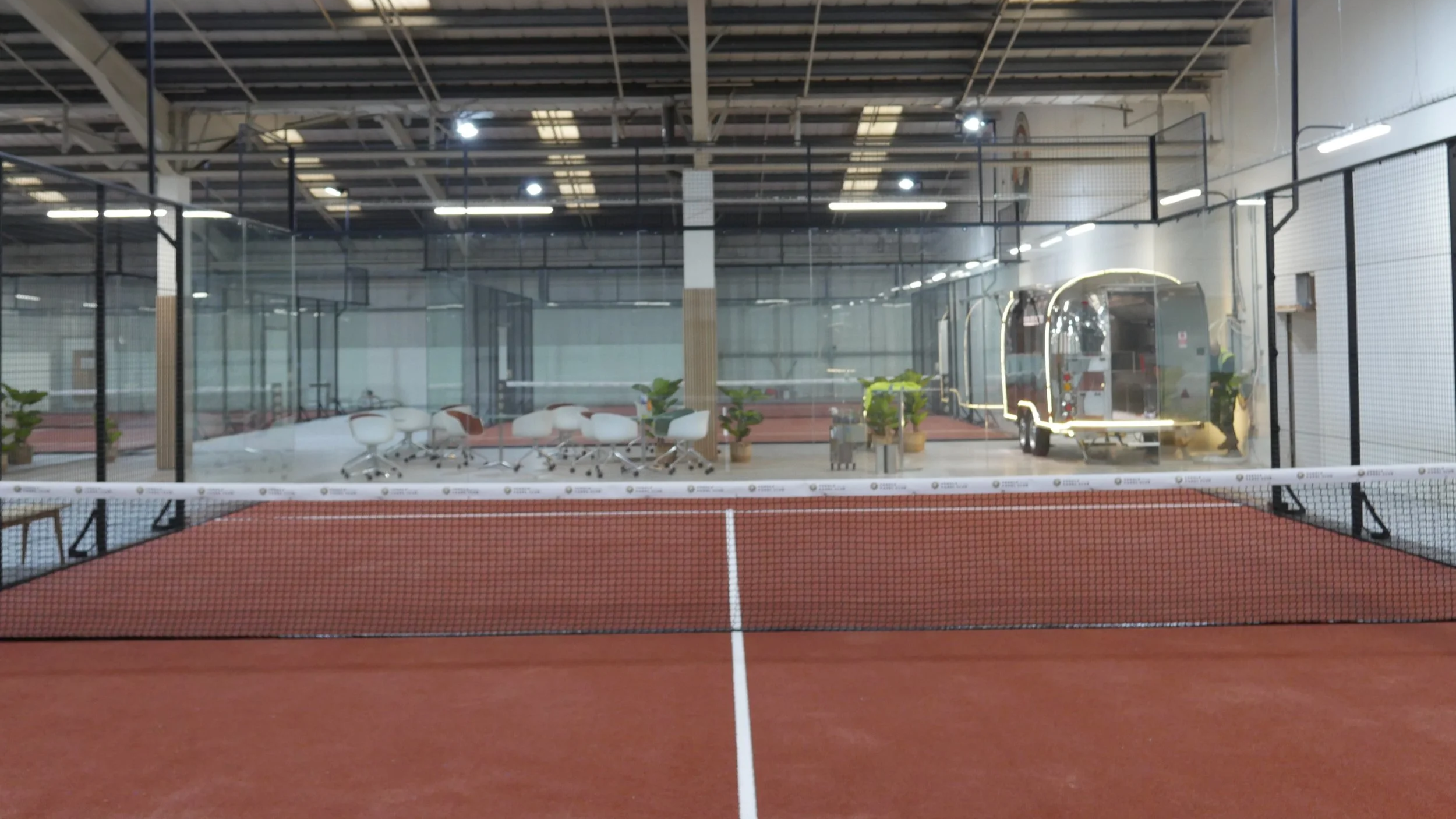 Indoor Padel Court in the UK. Pendle Padel Club Burnley.