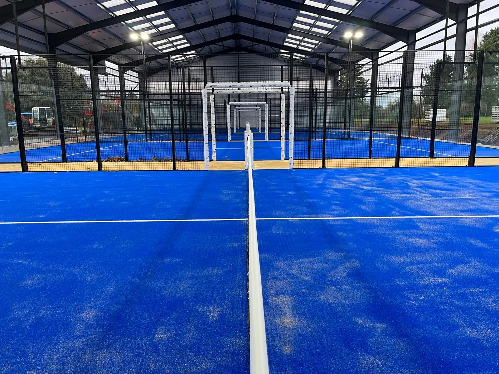 An outdoor Padel complex in the UK with 4 Courts