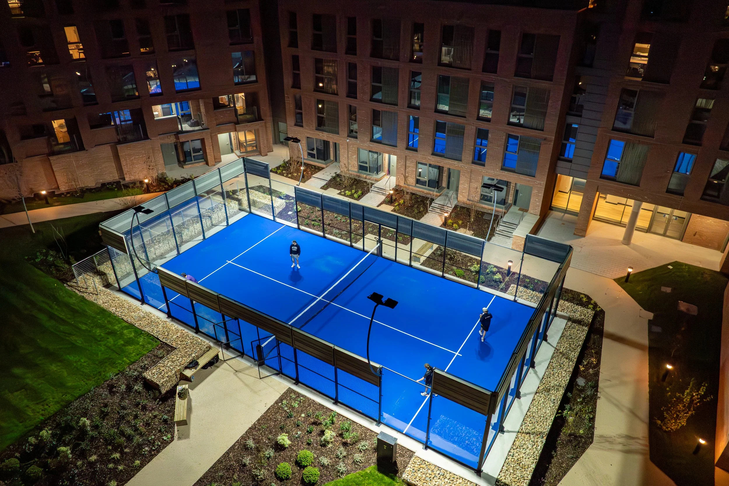 Arial Shot of a Single Padel Court. MejorSet UK Padel Best