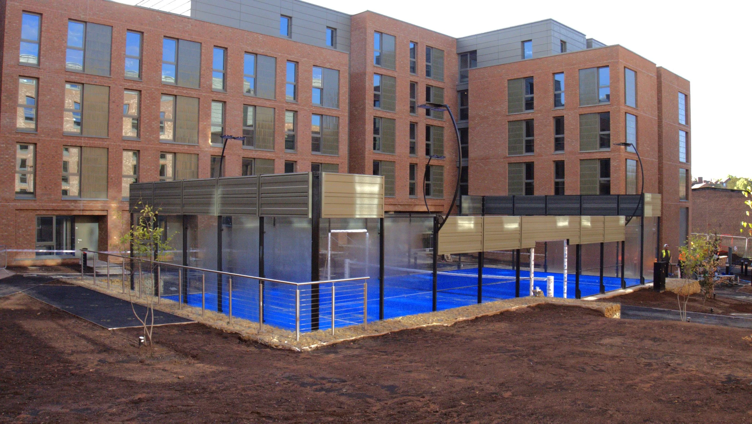 Arial Shot of a Single Padel Court. MejorSet UK Padel Best