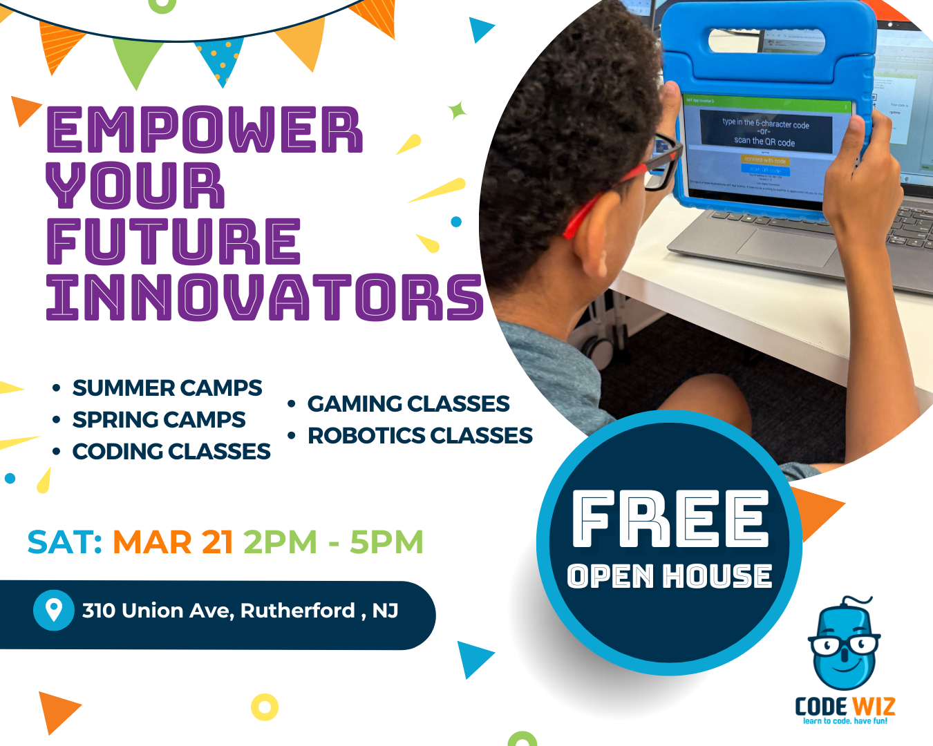 Code Wiz Rutherford Open House