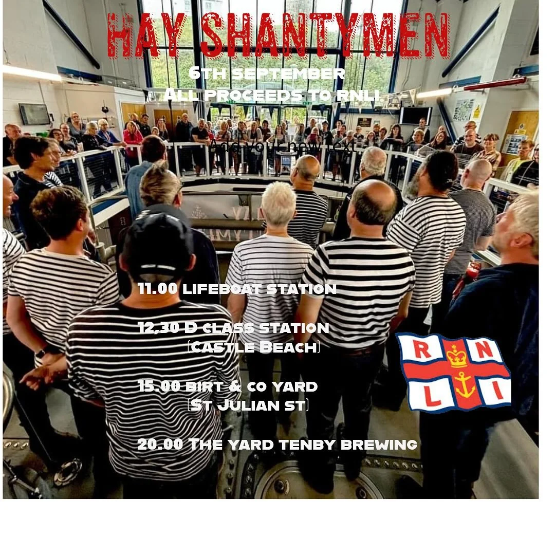 6th- 7th SEPTEMBER  our annual TENBY RNLI FUNDRAISER would be great to see you all.  Few tickets for The Yard still available from @tenbybrewingco