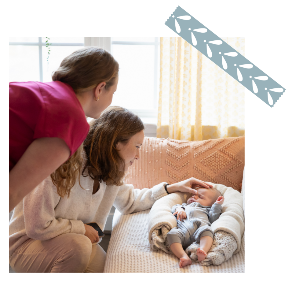 Mary Farrelly guides a NICU nurse turned doula support a NICU family and newborn.