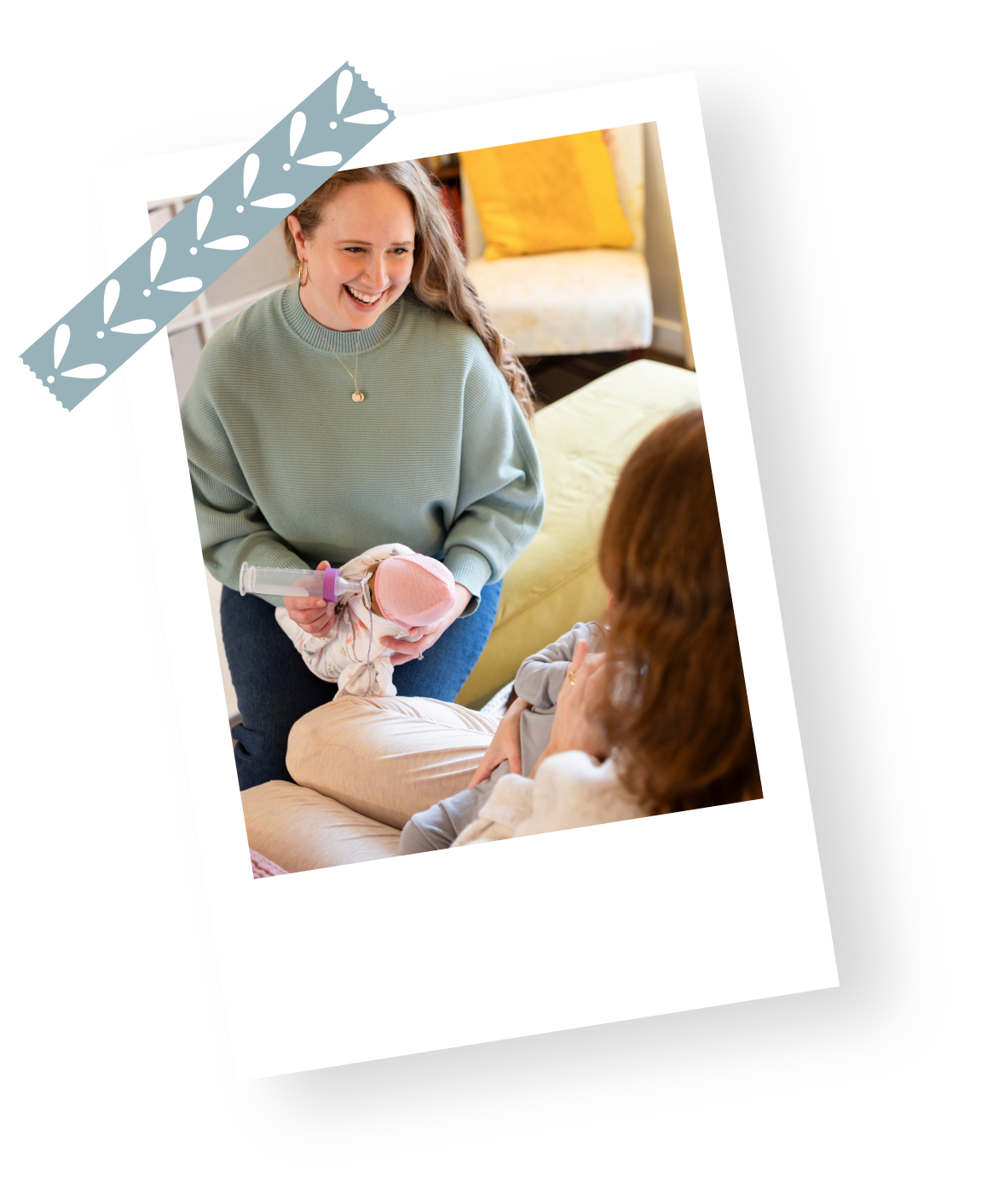Mary Farrelly smiles while teaching her NICU-informed doula course to a NICU nurse turned doula.
