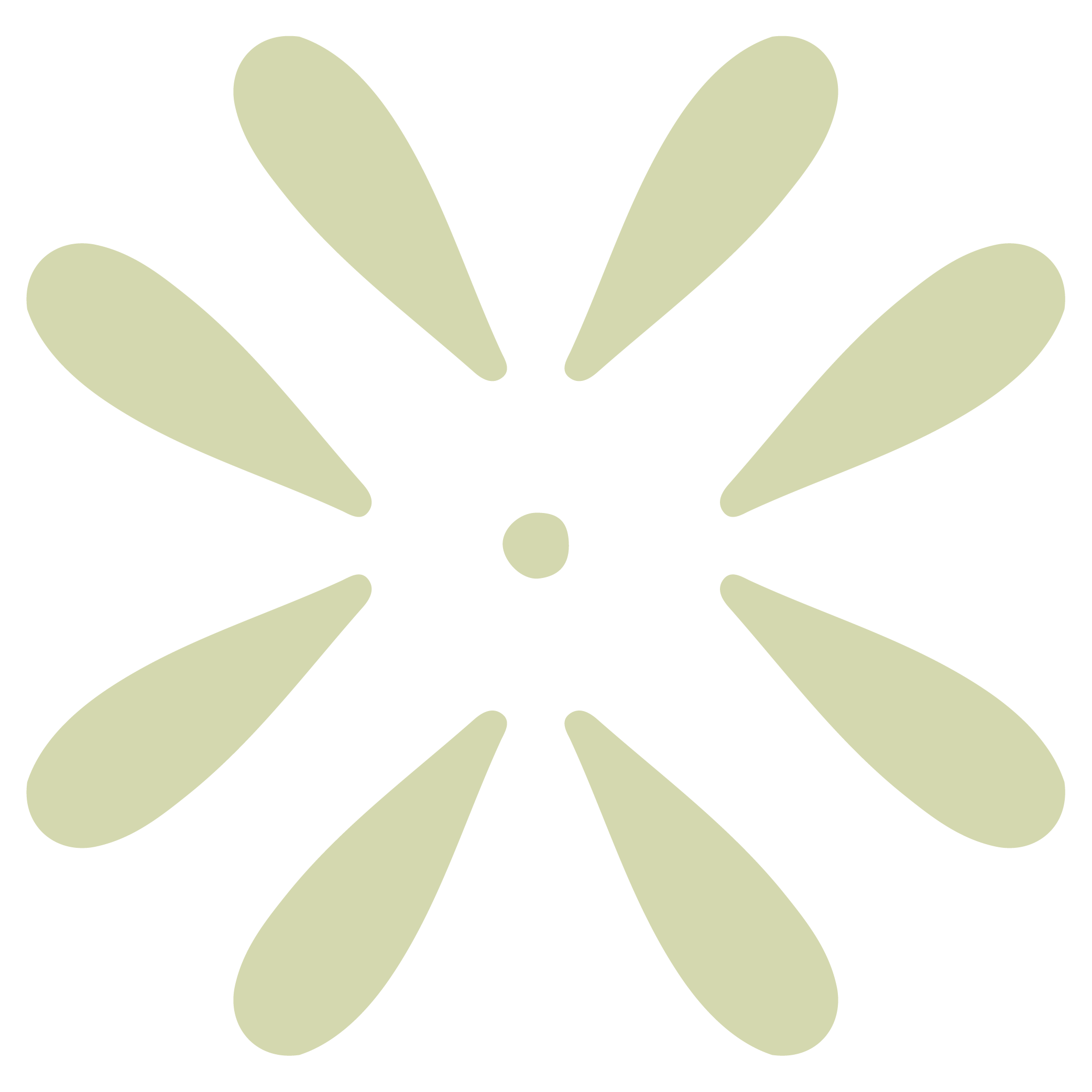 The NICU Translator floral submark in mint.