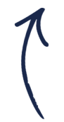 A navy blue arrow graphic on The NICU Translator website.
