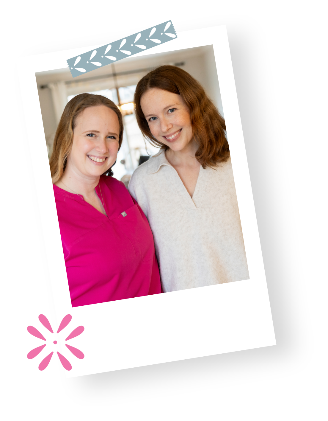 Mary Farrelly smiles with a NICU doula after discussing preemie education in her doula training.