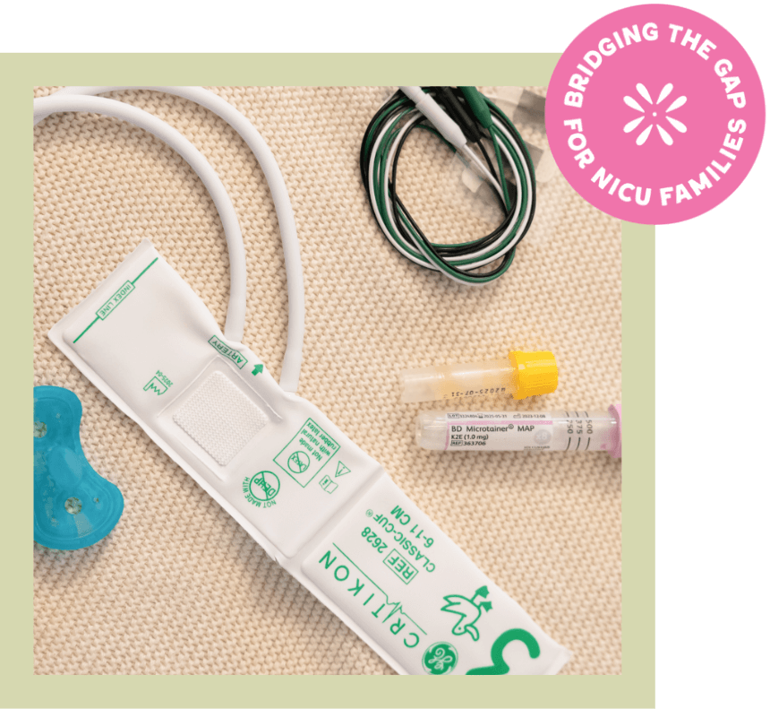 NICU supplies are laid out during a NICU Doula Academy course for doulas with The NICU Translator.