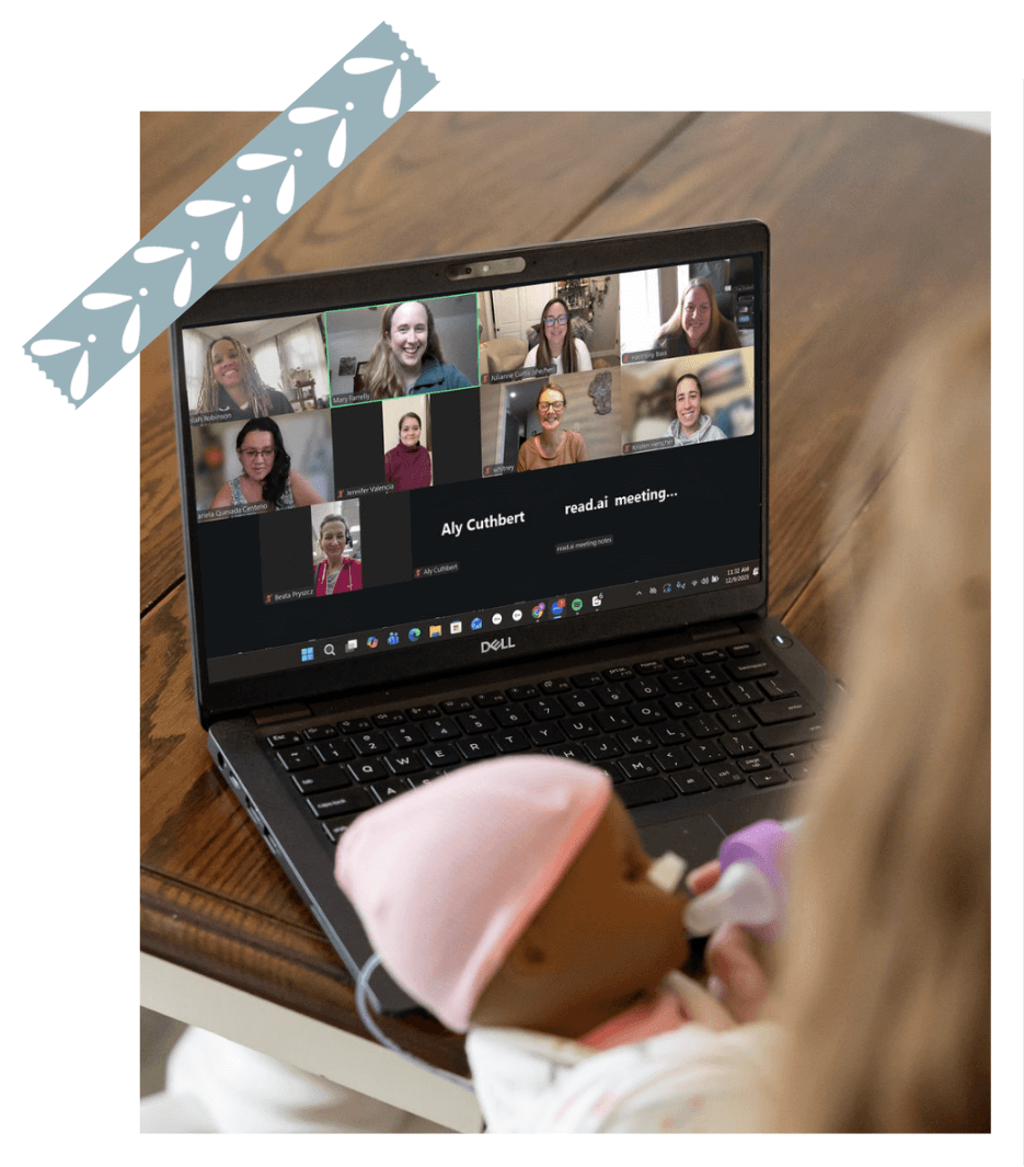 Mary Farrelly teaches a course to her Doula Academy students through The NICU Translator.