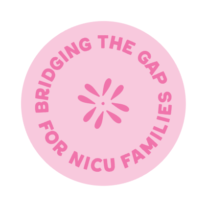 The NICU Translator logo in fuchsia on a light pink background.