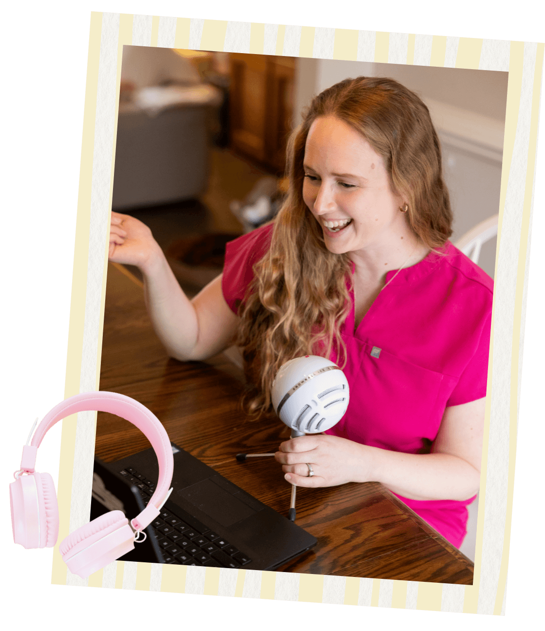 Mary Farrelly is recording her NICU podcast for families and professionals with The NICU Translator.