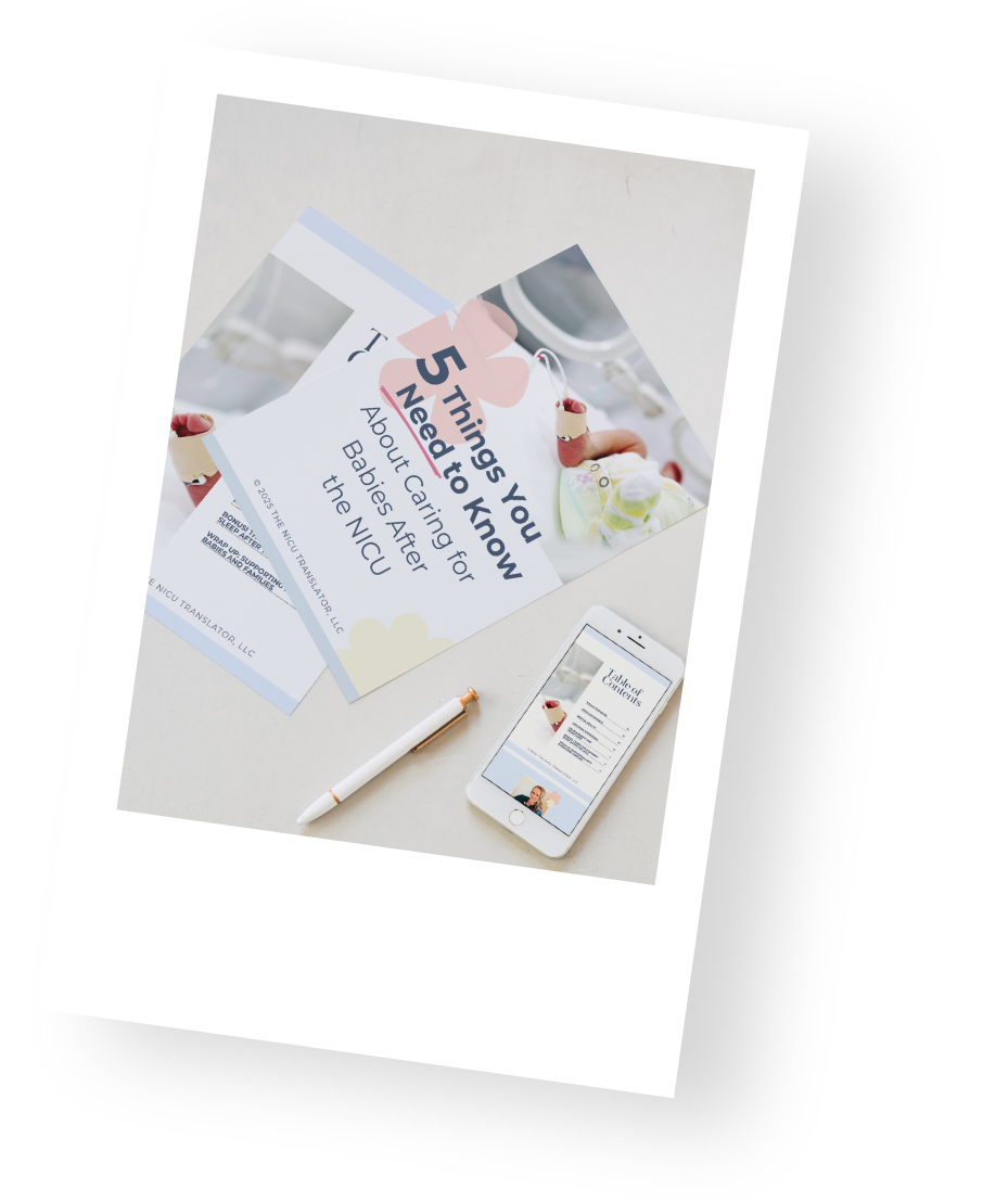 Mary Farrelly's free guide for how to support NICU families as a doula.