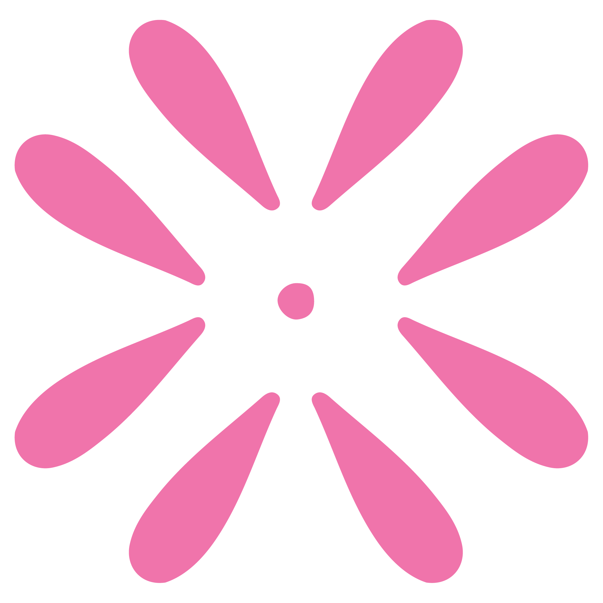 The NICU Translator floral submark in fuchsia.