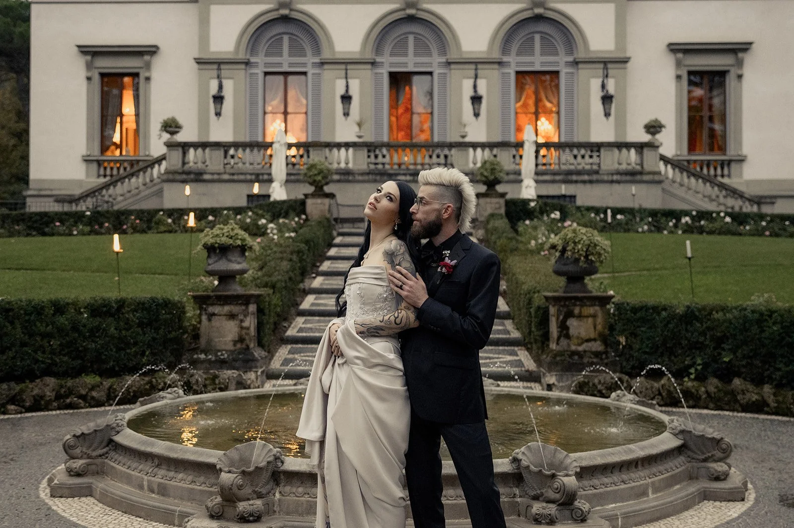 Inside The Vogue-Featured Gothic Wedding at Villa Cora, Florence