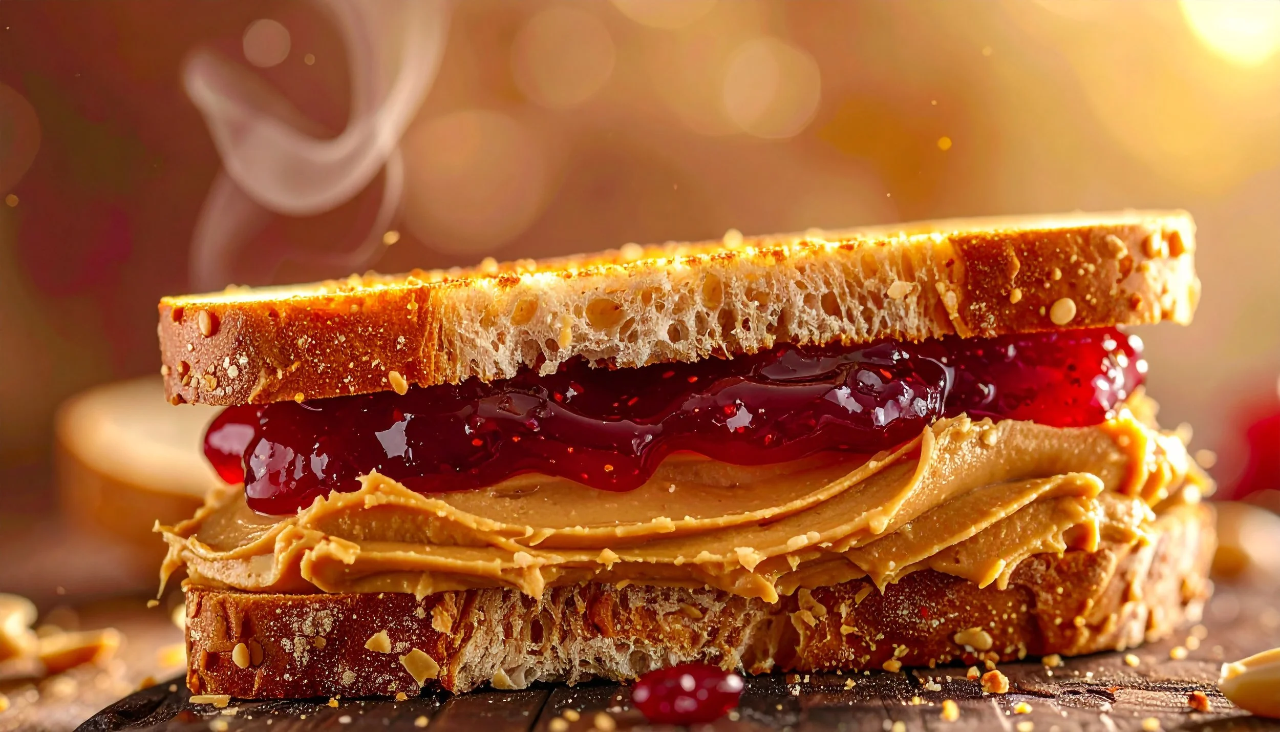 Peanut Butter &amp; Grape Jelly on Hearty White
