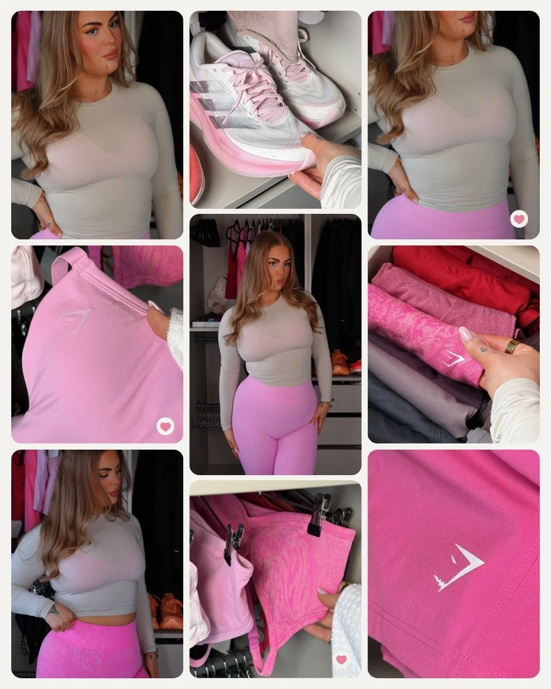 pink all summer longgggg 💕🌸💅🏻💓🎀 @gymshark dc: KIMTS10 for the highest discount girlies! #gymshark #gymsharkwomen AD