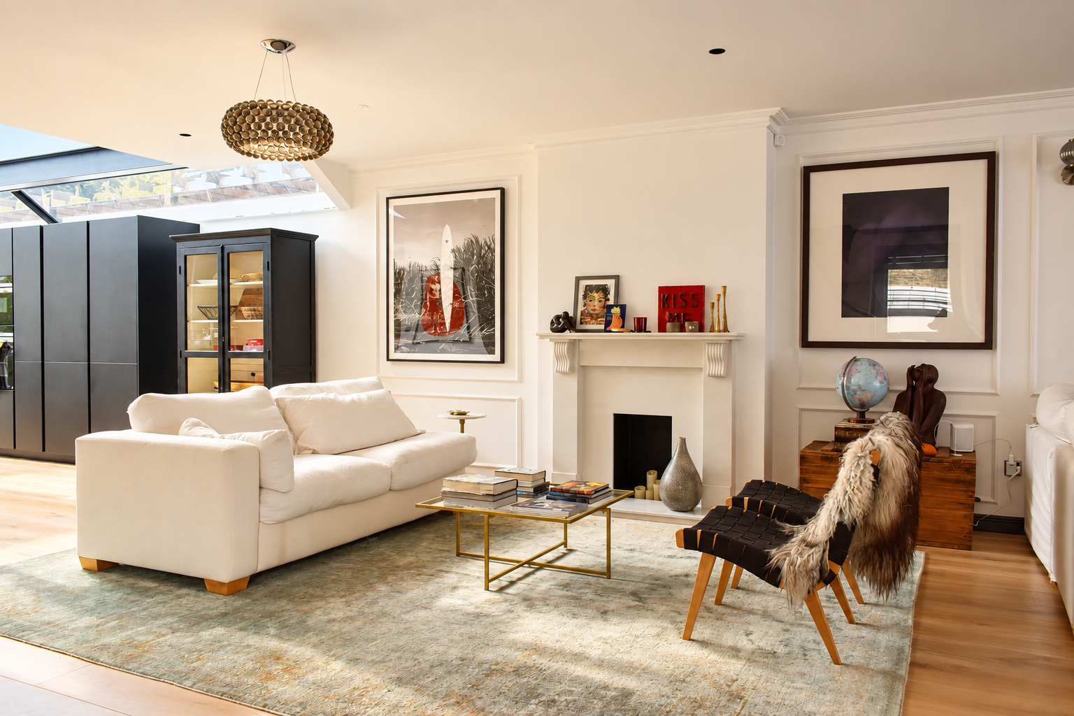 Sunlit Modern Living Room with Fireplace.png